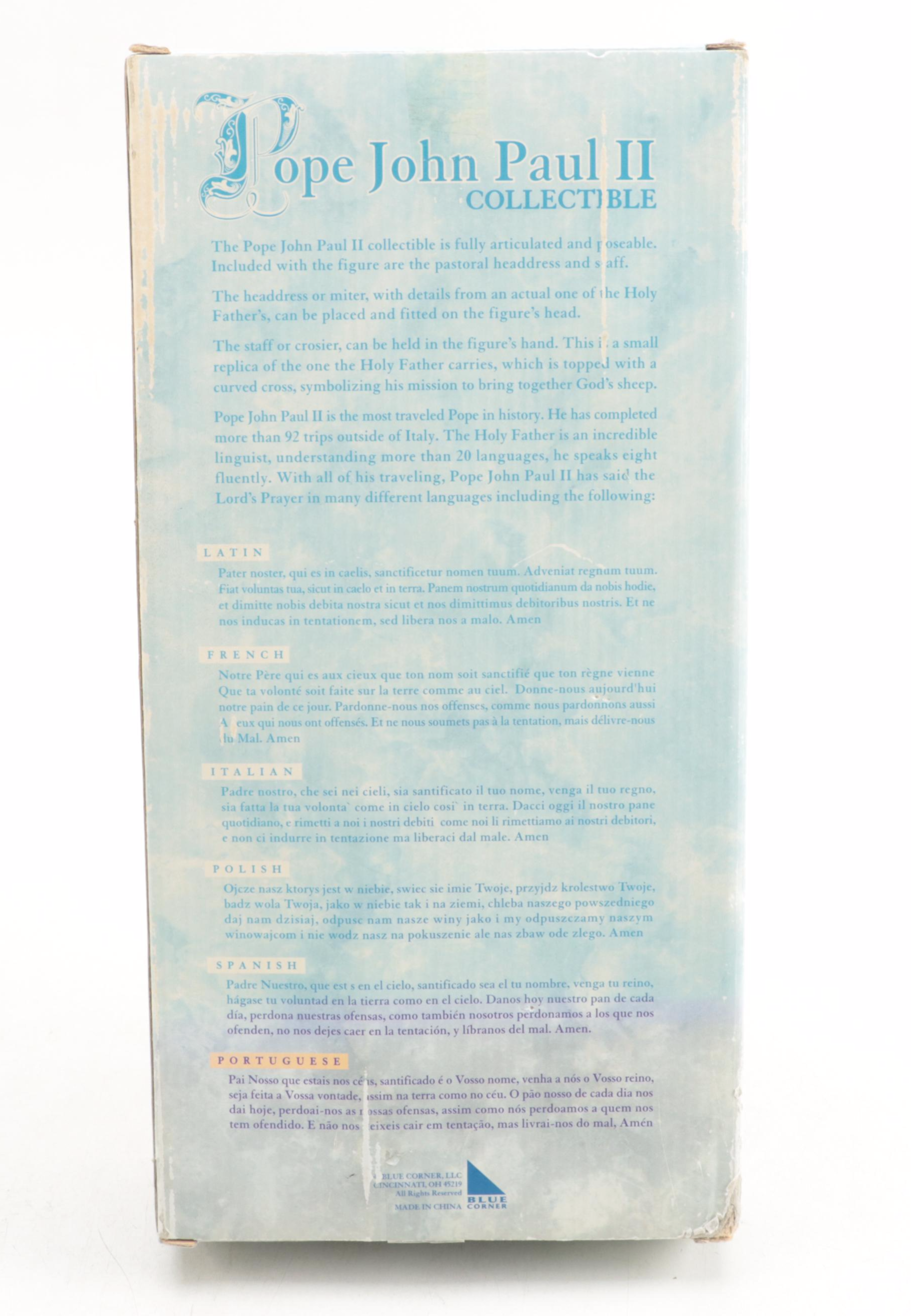 Pope John Paul II Collectible Doll with "A History of the Archdiocese" and More