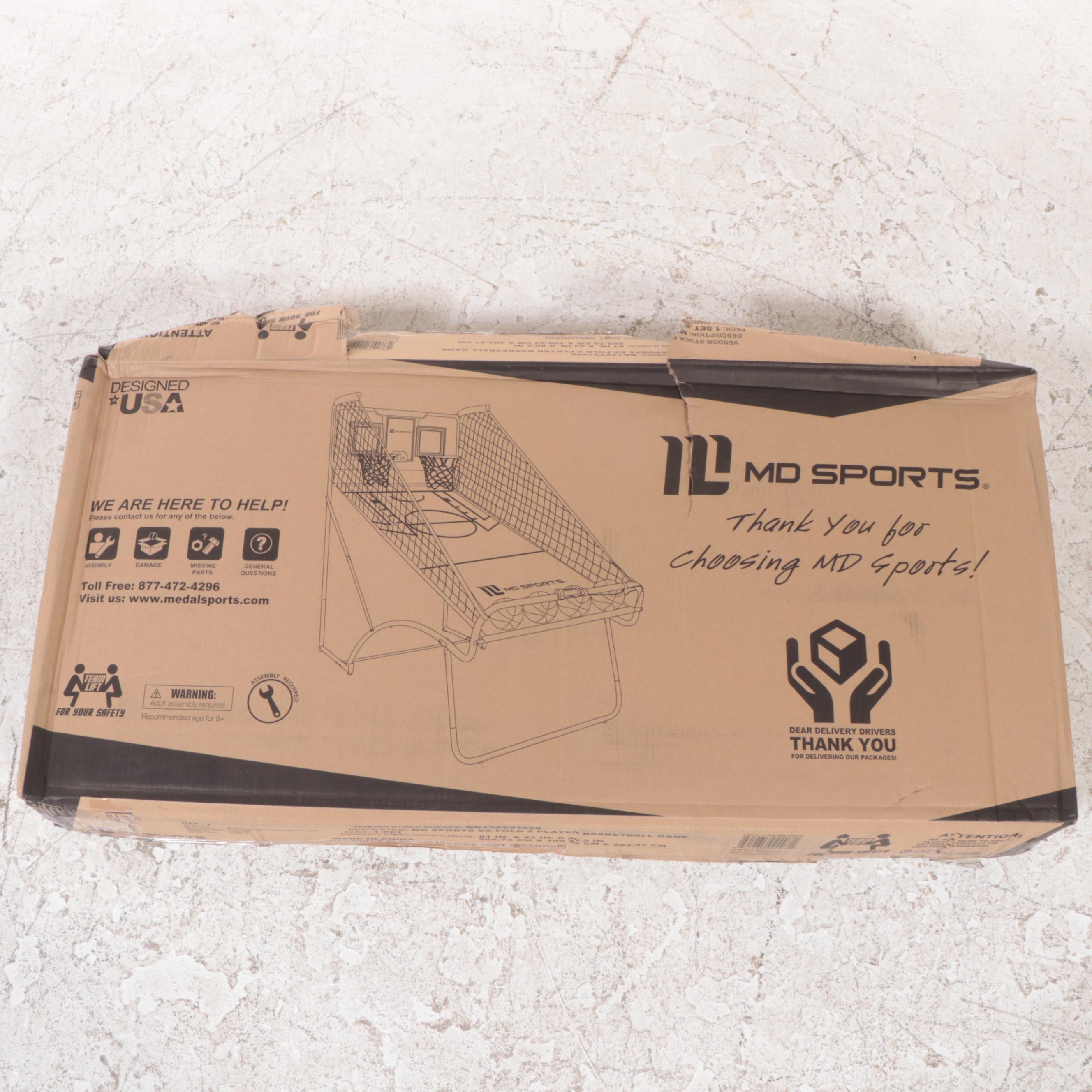 MD Sports EZ-FOLD Two-Player Basketball Game