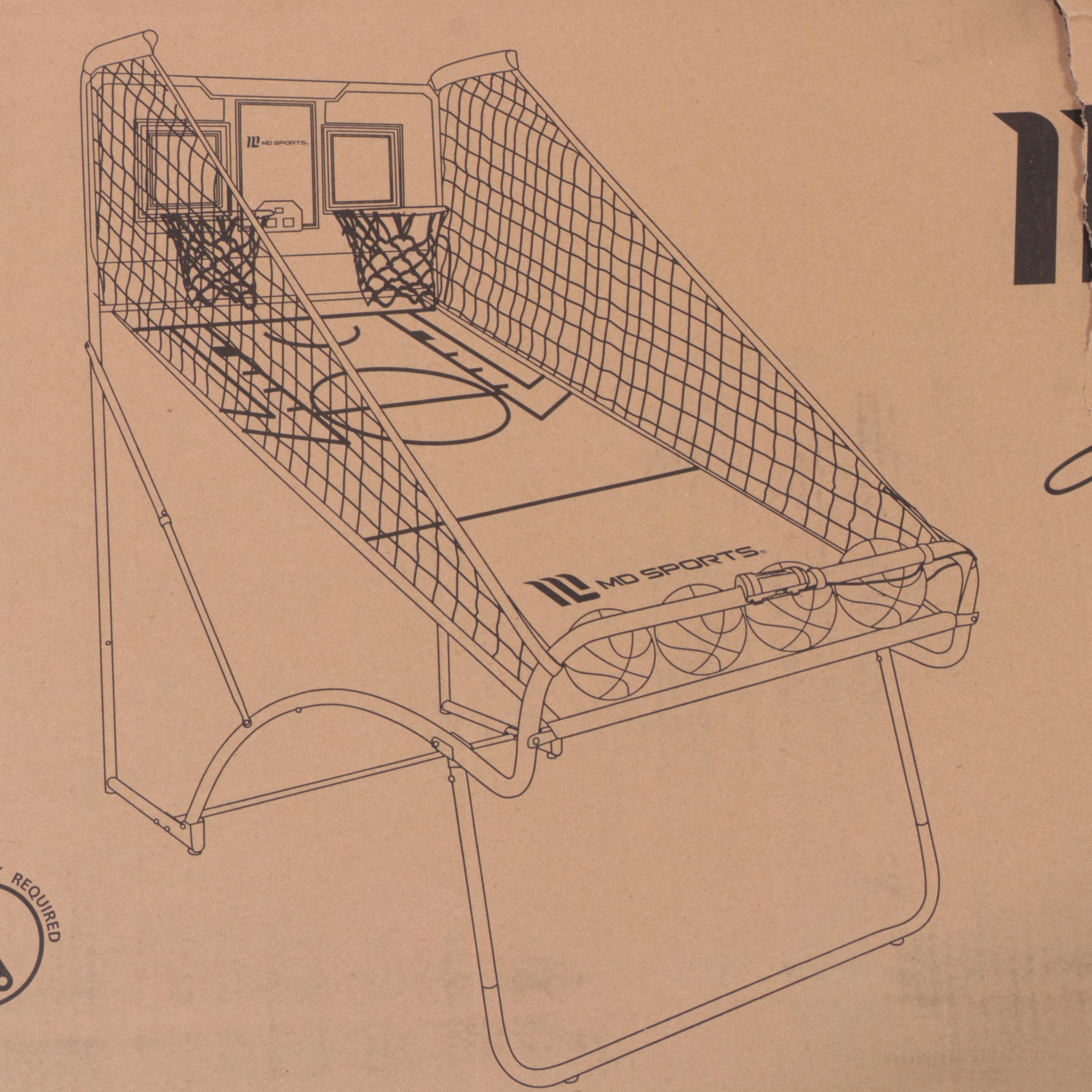 MD Sports EZ-FOLD Two-Player Basketball Game