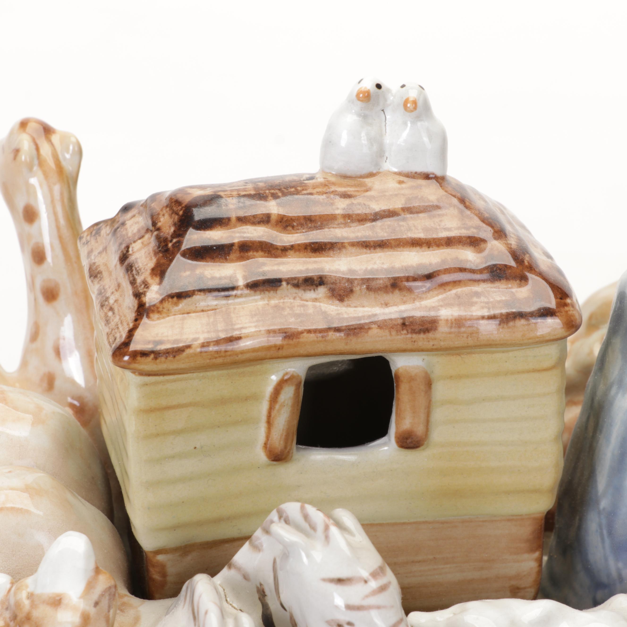 Louisville Stoneware "Noah's Ark" Art Pottery Figurine