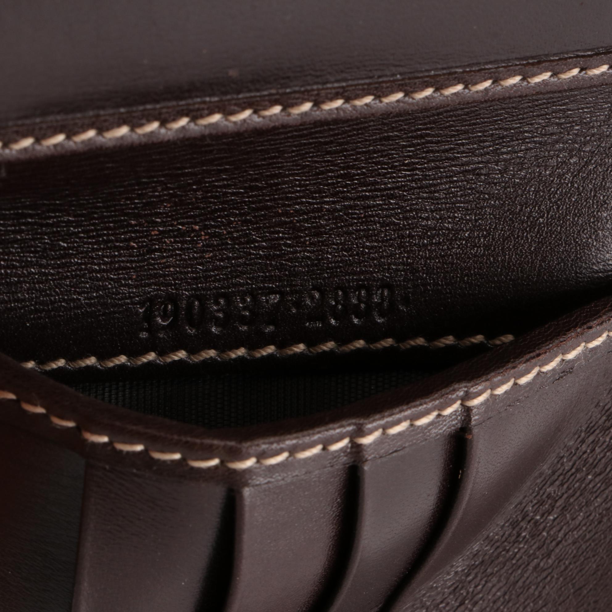 Gucci Compact Wallet in GG Supreme Coated Canvas and Leather with Box