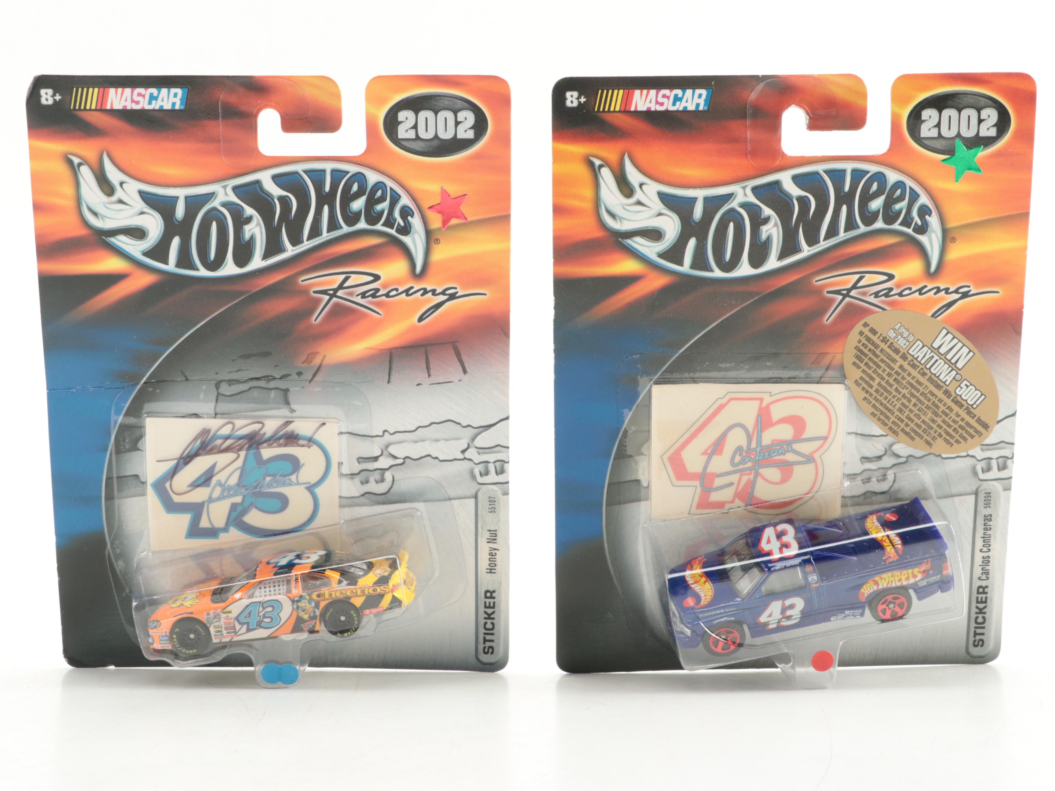 Hot Wheels NASCAR Diecast Stock Cars with Signed Carlos Contreras, More