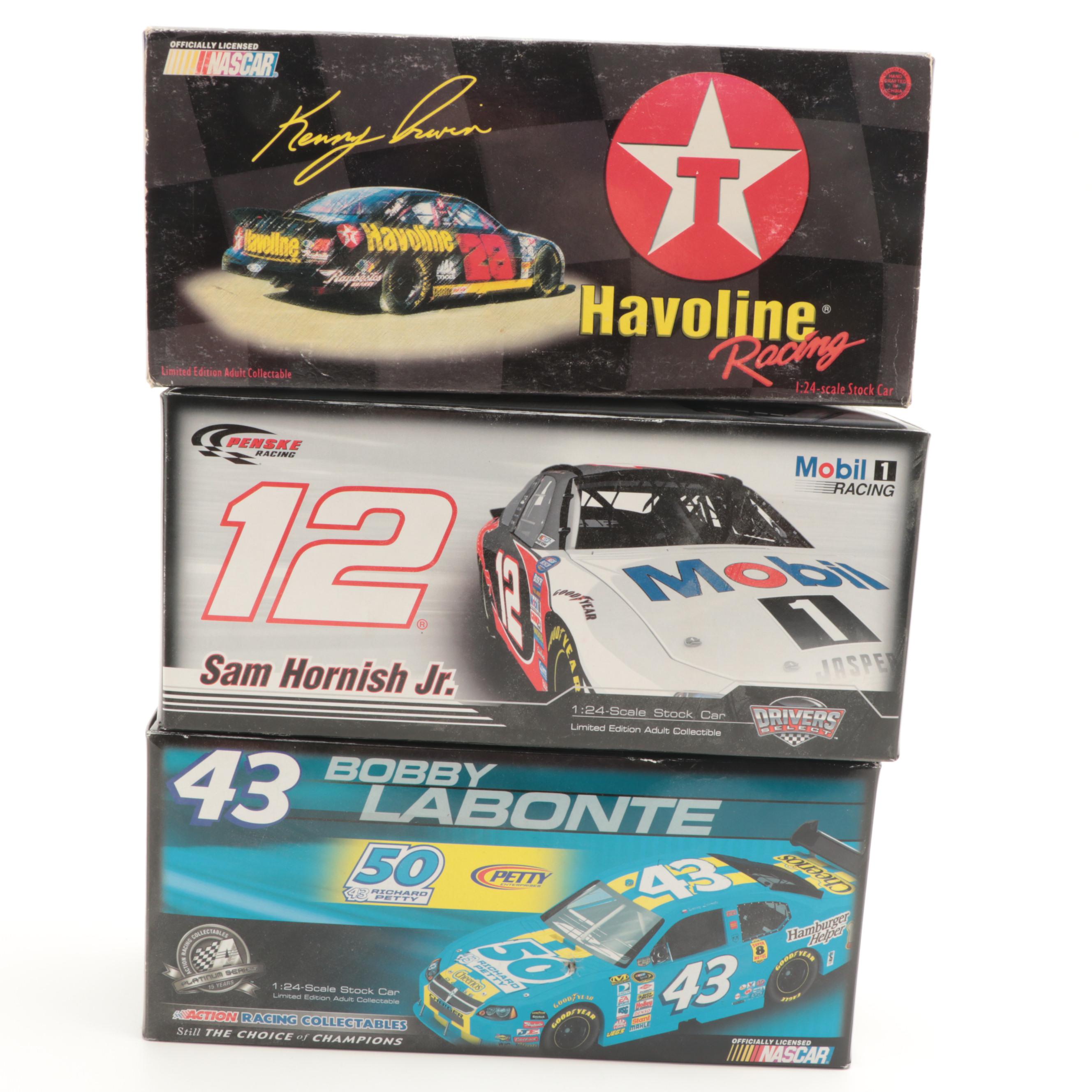 Action Bobby Allison with Lionel Racing and Other Cars