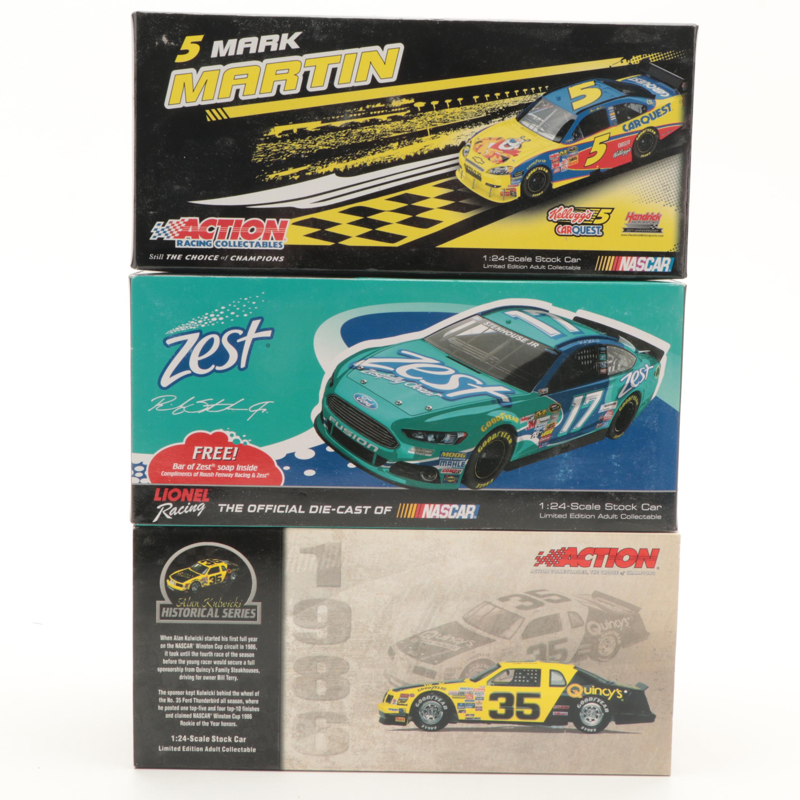 Action Bobby Allison with Lionel Racing and Other Cars