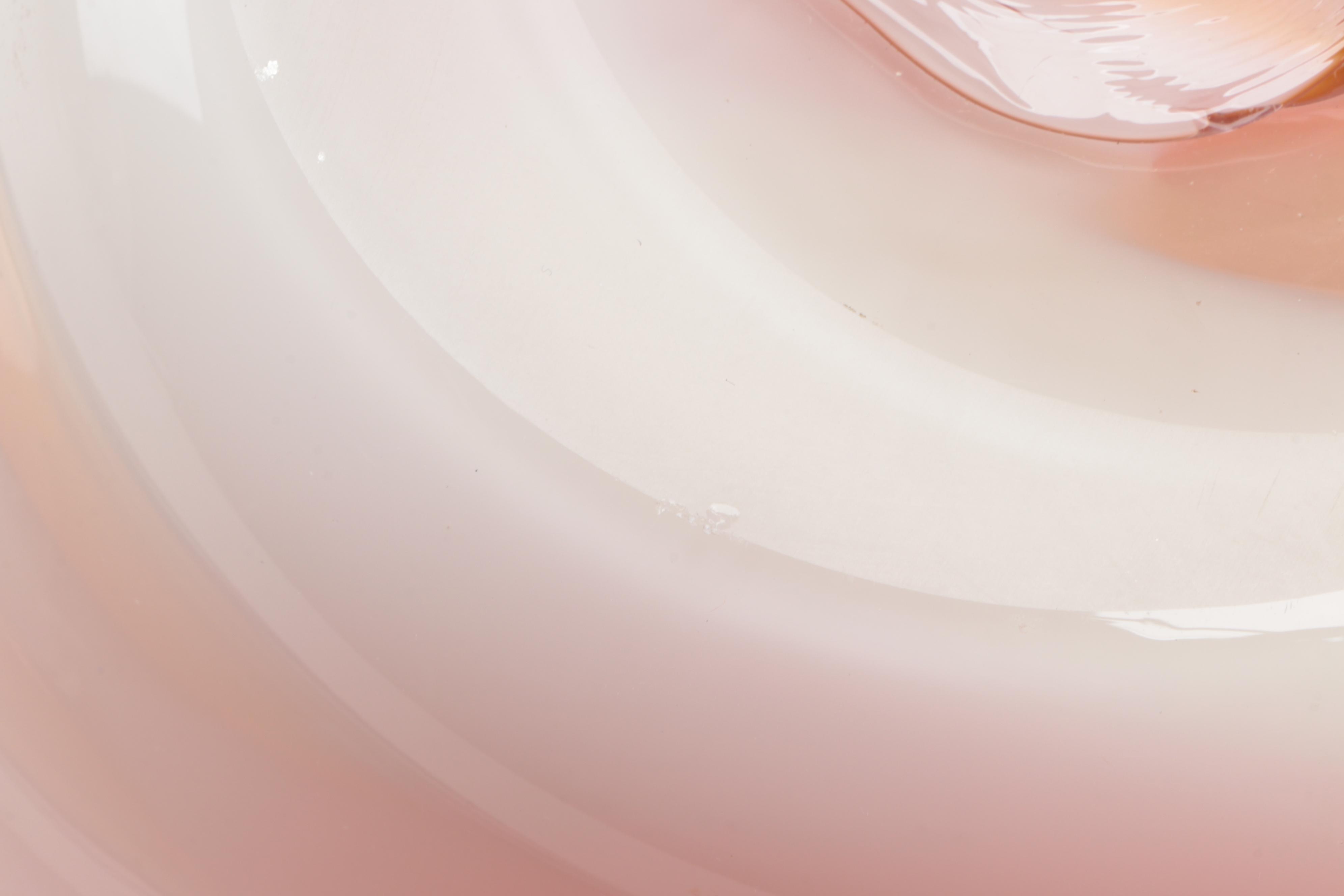 Nicholson Blown Multicolor Studio Art Glass Freeform Point Break Wave Bowl, 1999