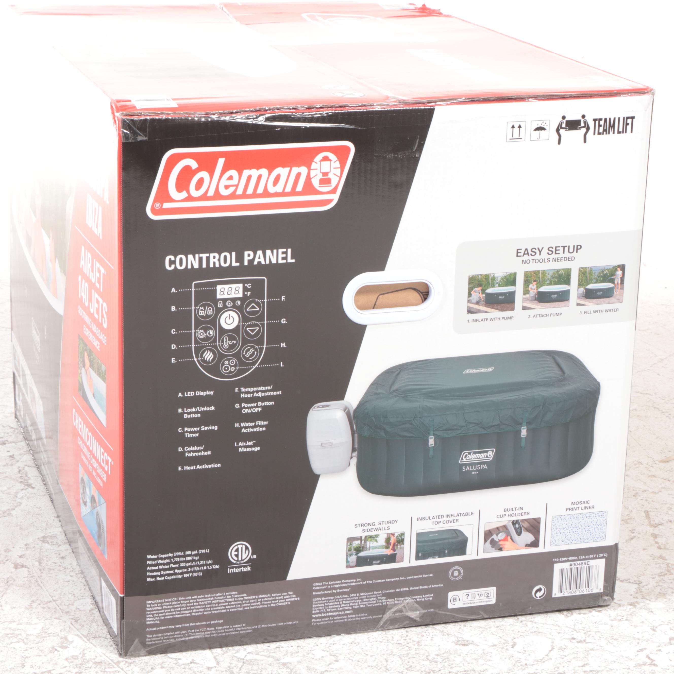 Coleman SaluSpa Ibiza AirJet Inflatable Hot Tub Spa