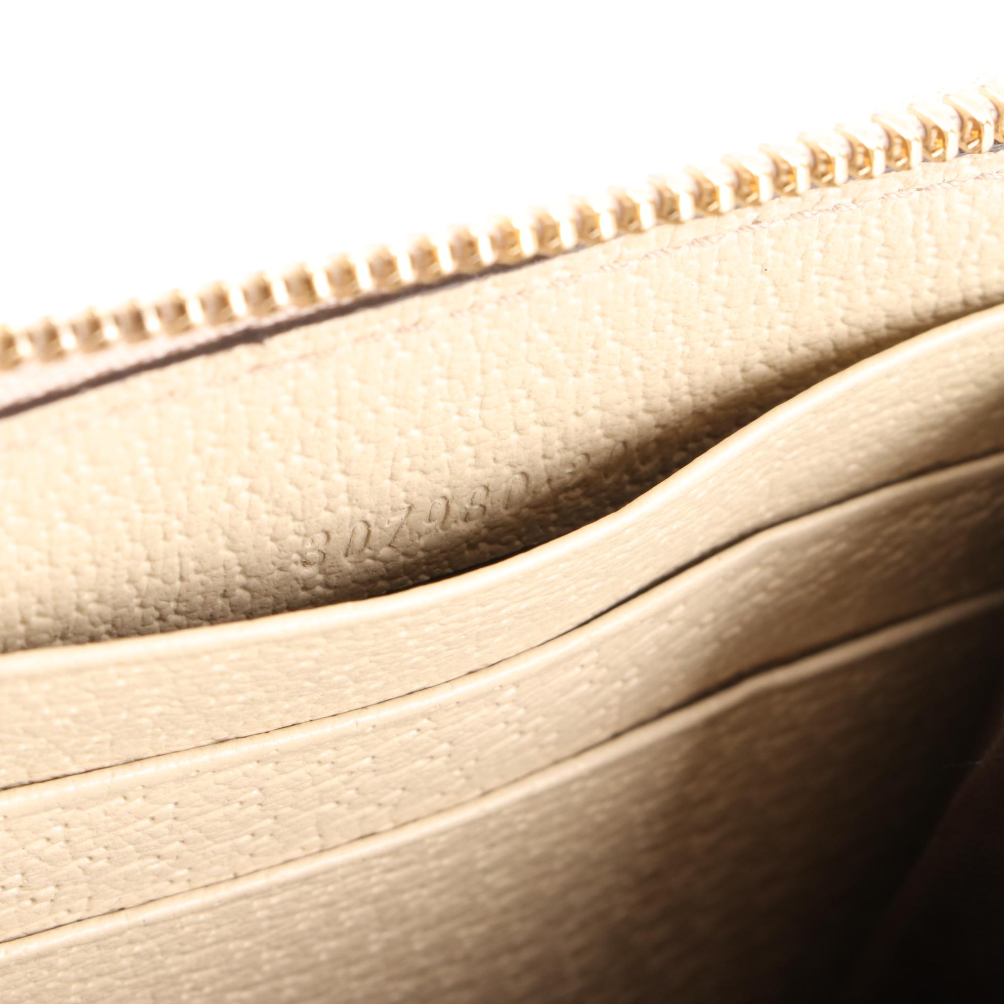 Gucci GG Canvas and Leather Zip Wallet