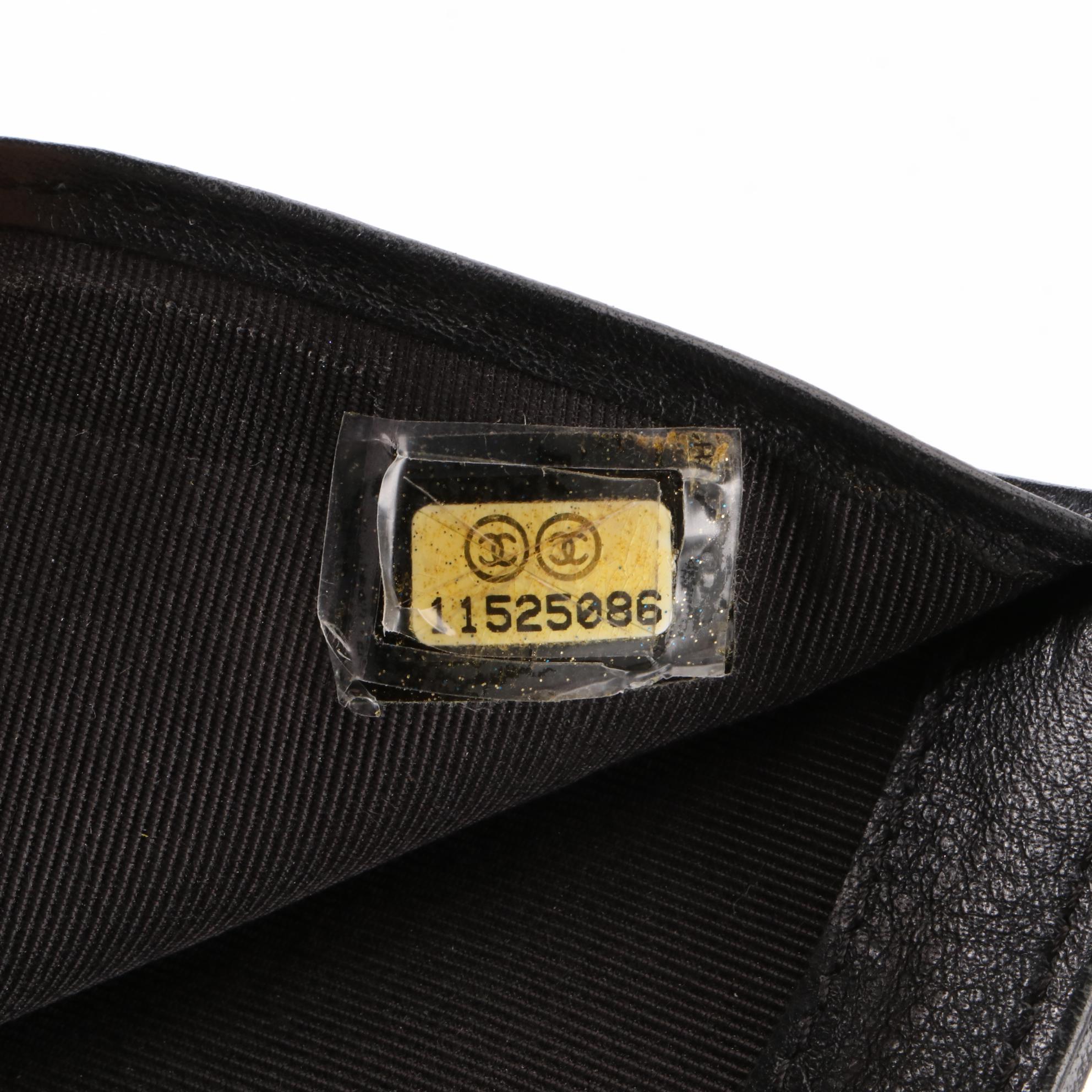 Chanel Quilted Embossed Leather Compact Wallet with Box