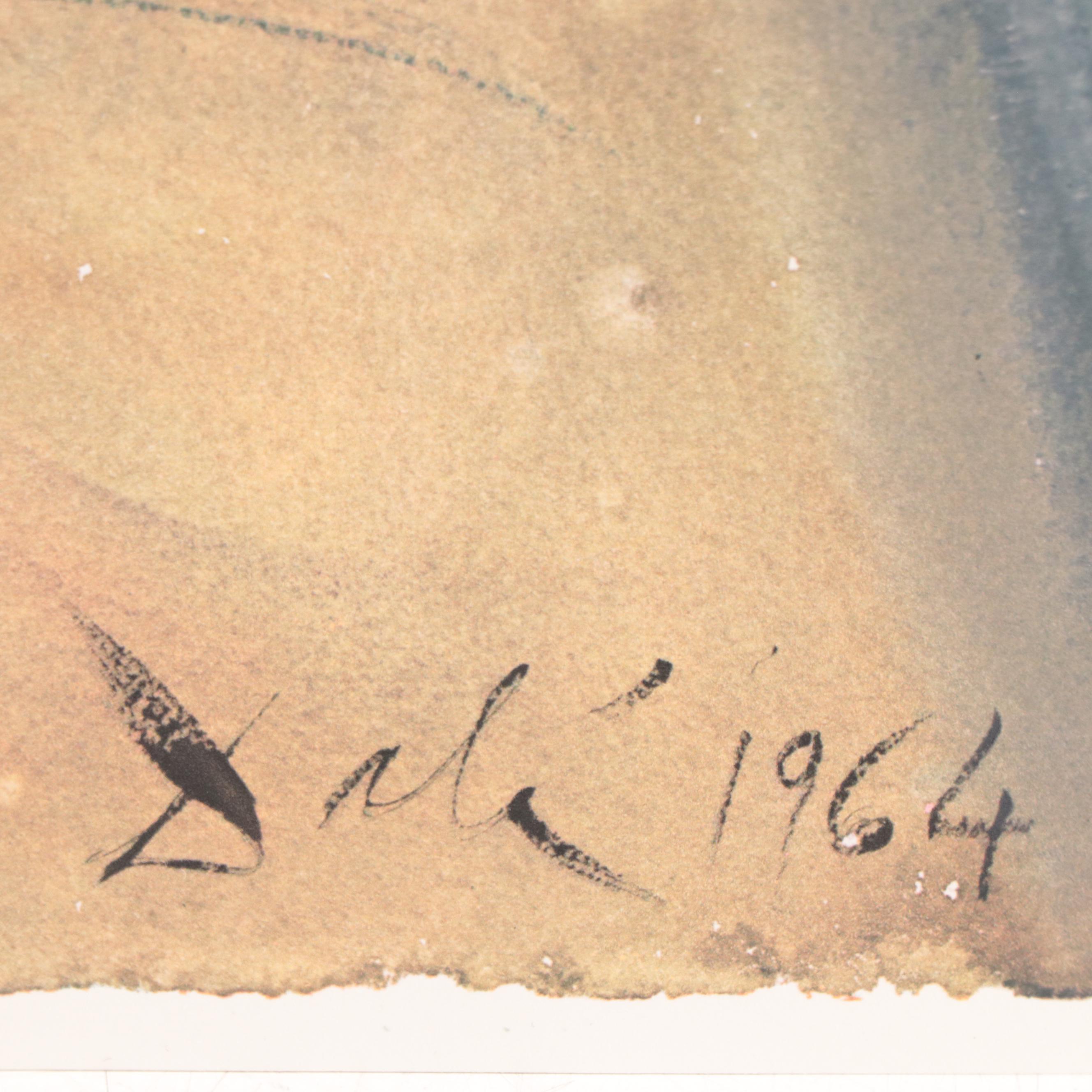 Salvador Dalí Lithographic Print from "Biblia Sacra," 1969