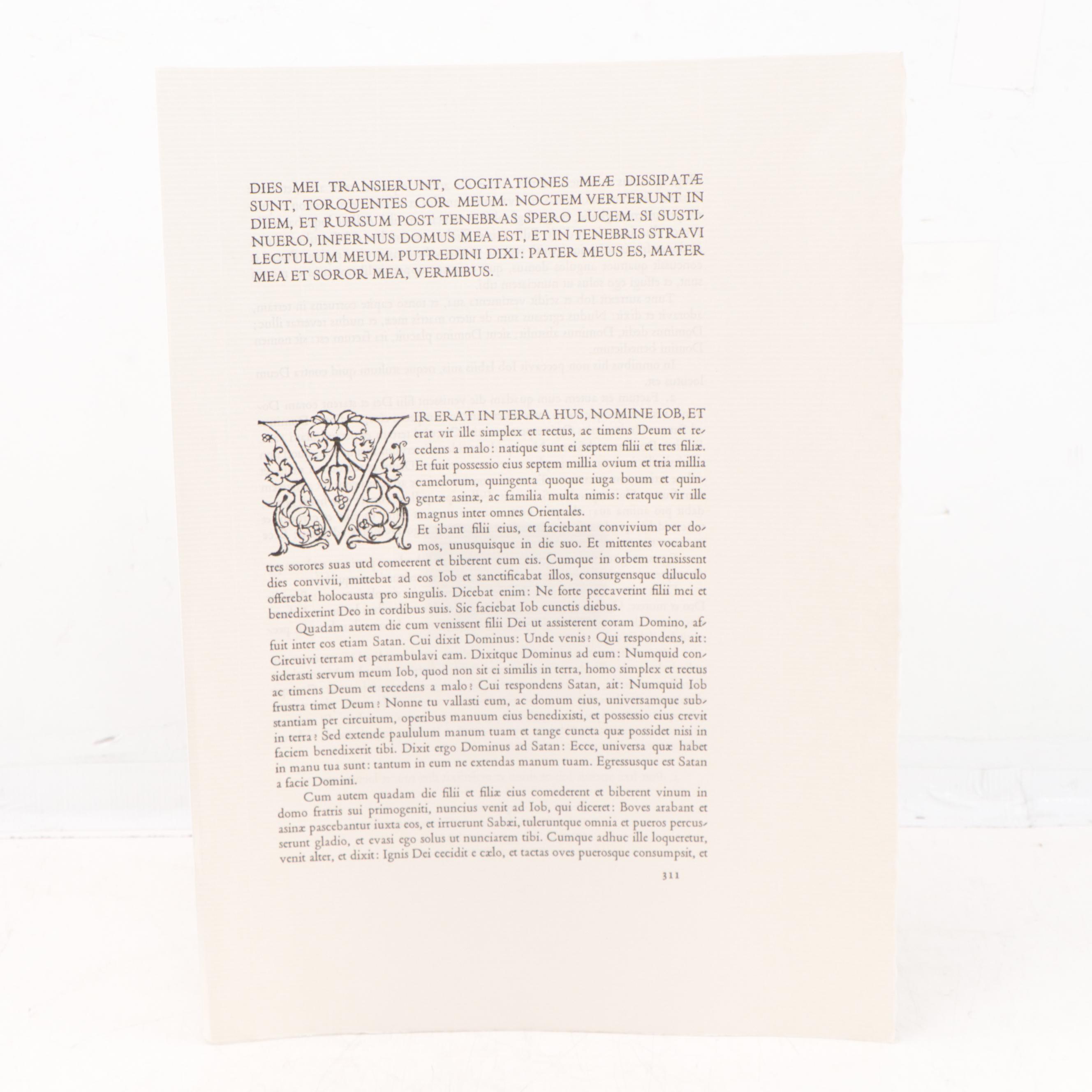 Salvador Dalí Lithographic Print from "Biblia Sacra," 1969