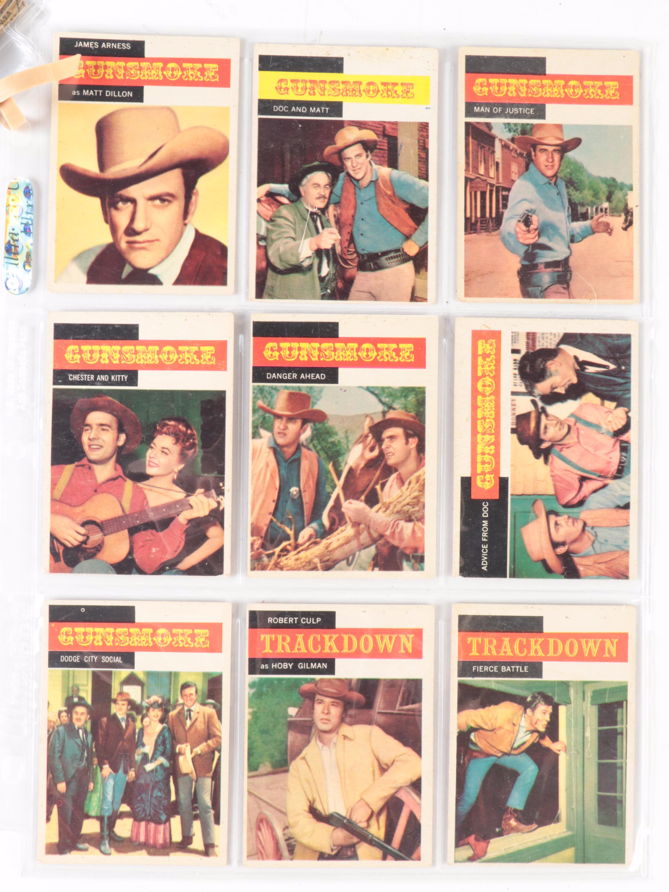 1958 Topps Gunsmoke Trading Cards with Matt Dillon #1 and More