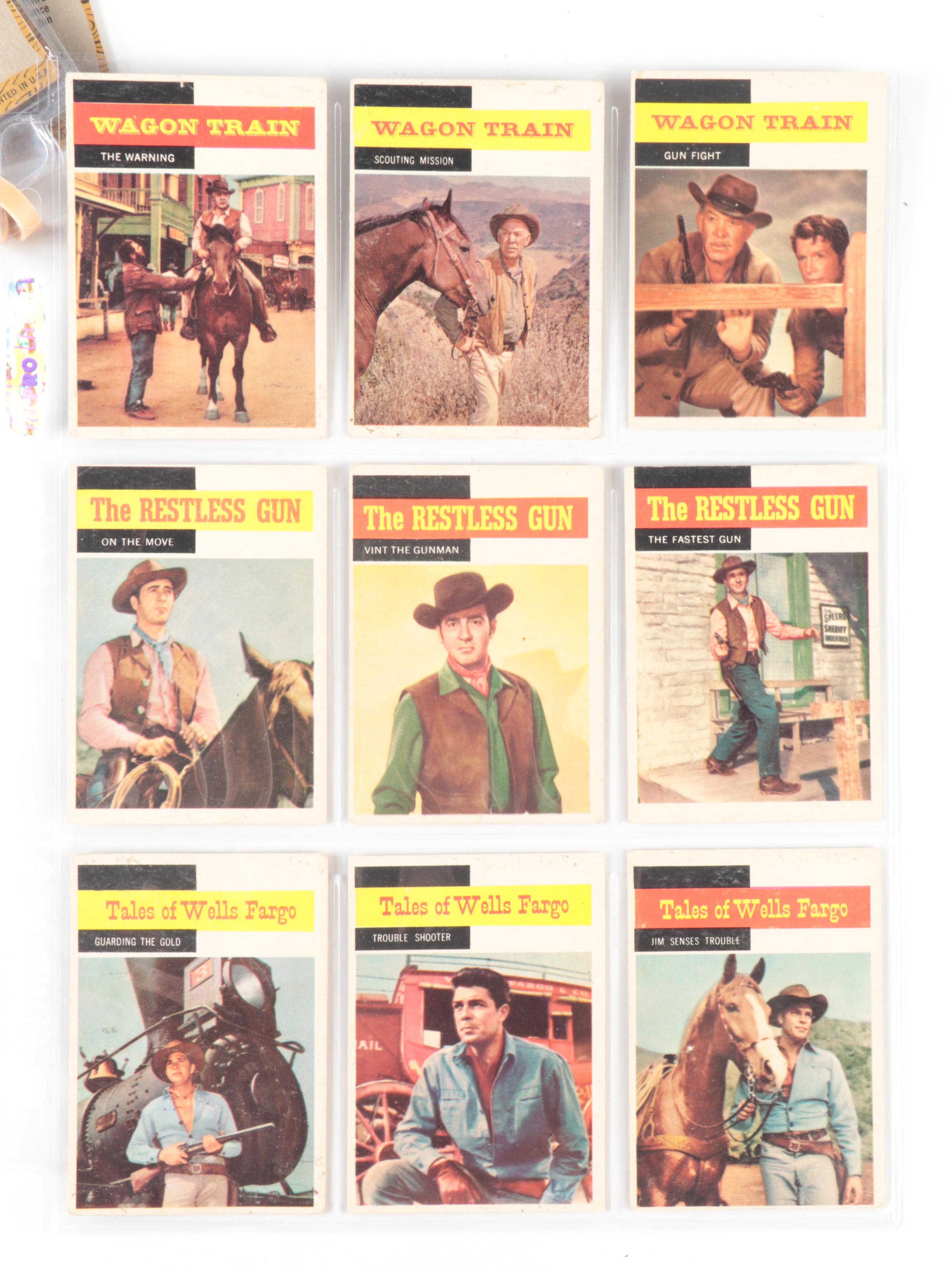 1958 Topps Gunsmoke Trading Cards with Matt Dillon #1 and More