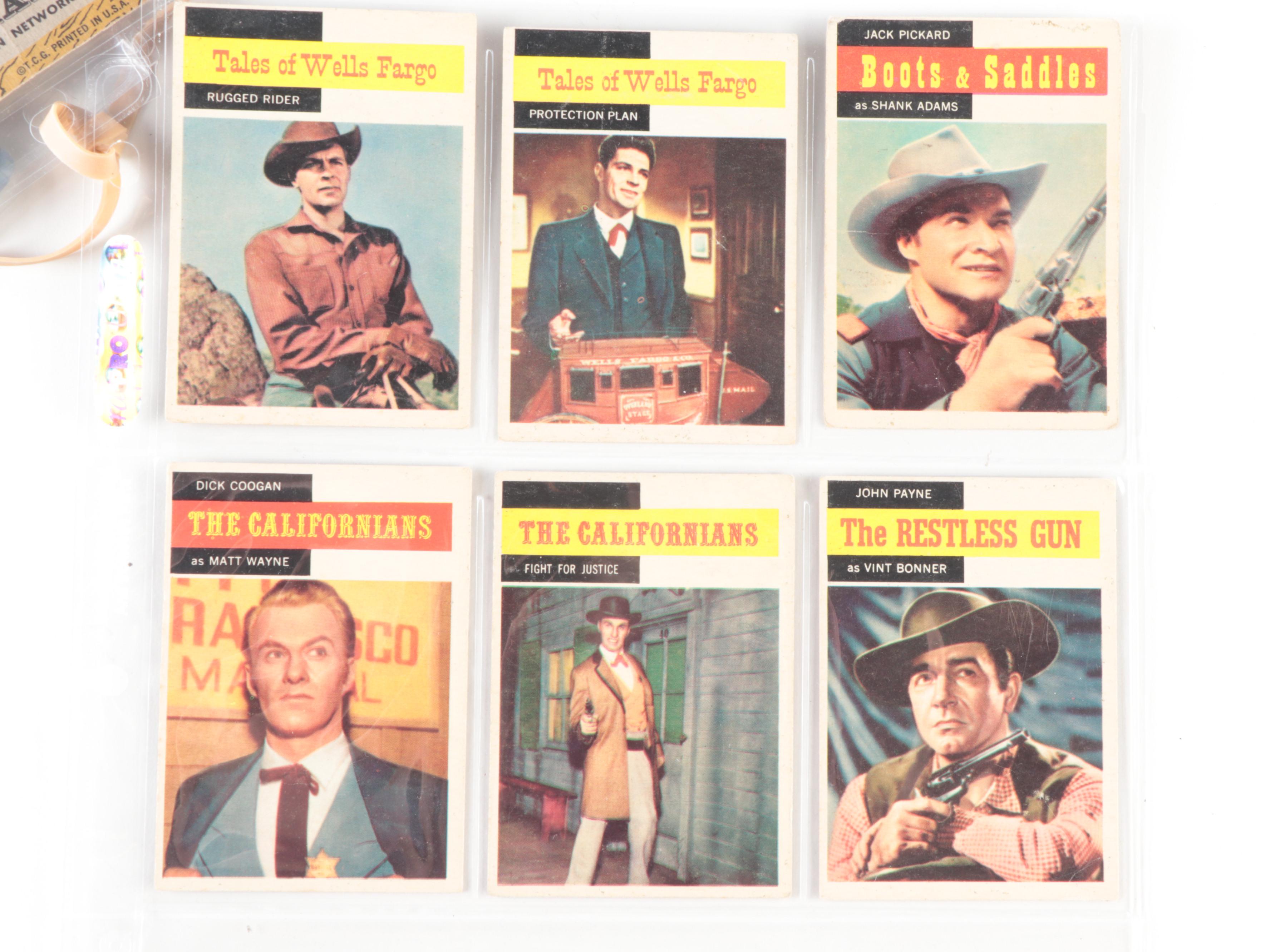 1958 Topps Gunsmoke Trading Cards with Matt Dillon #1 and More