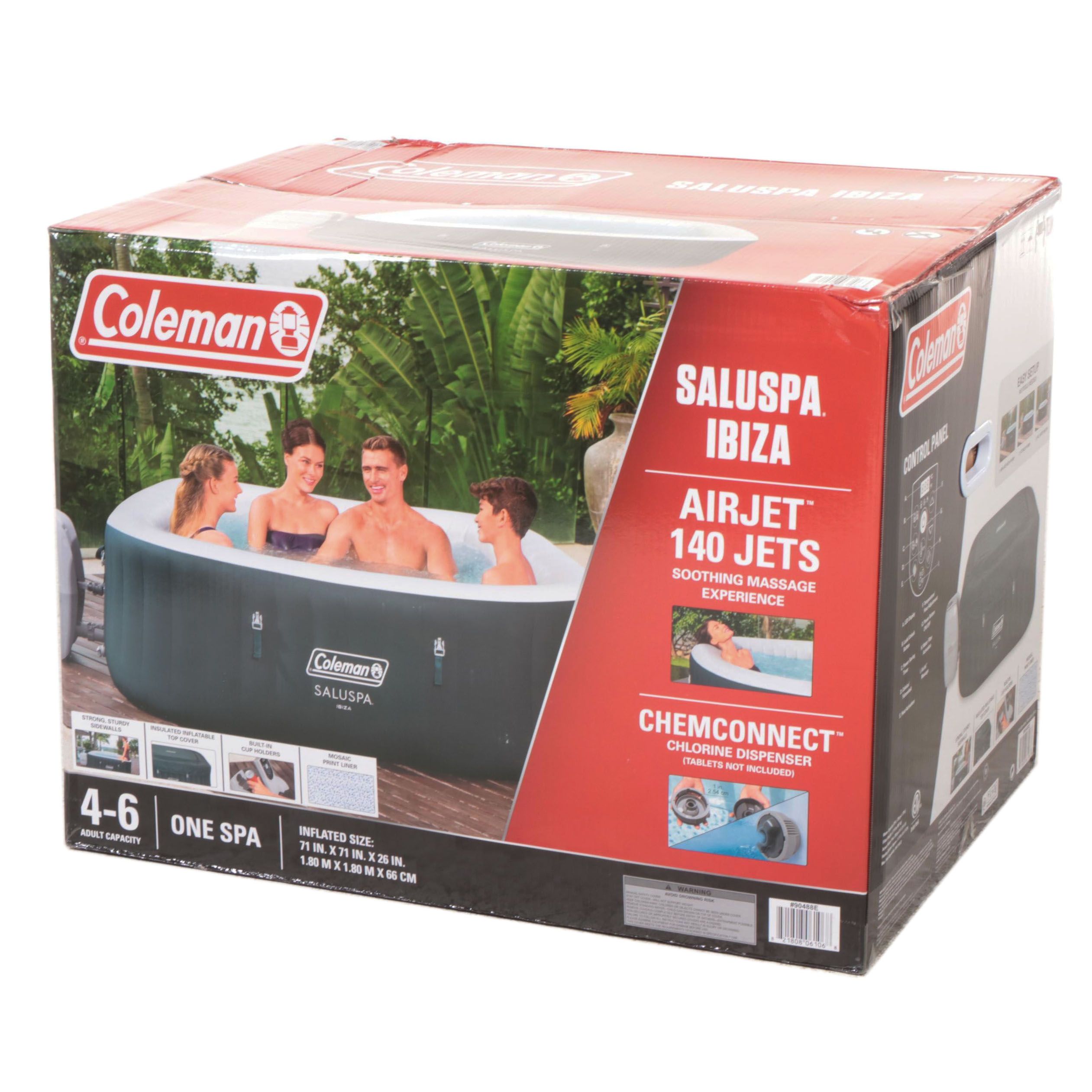 Coleman SaluSpa Ibiza AirJet Inflatable Hot Tub Spa