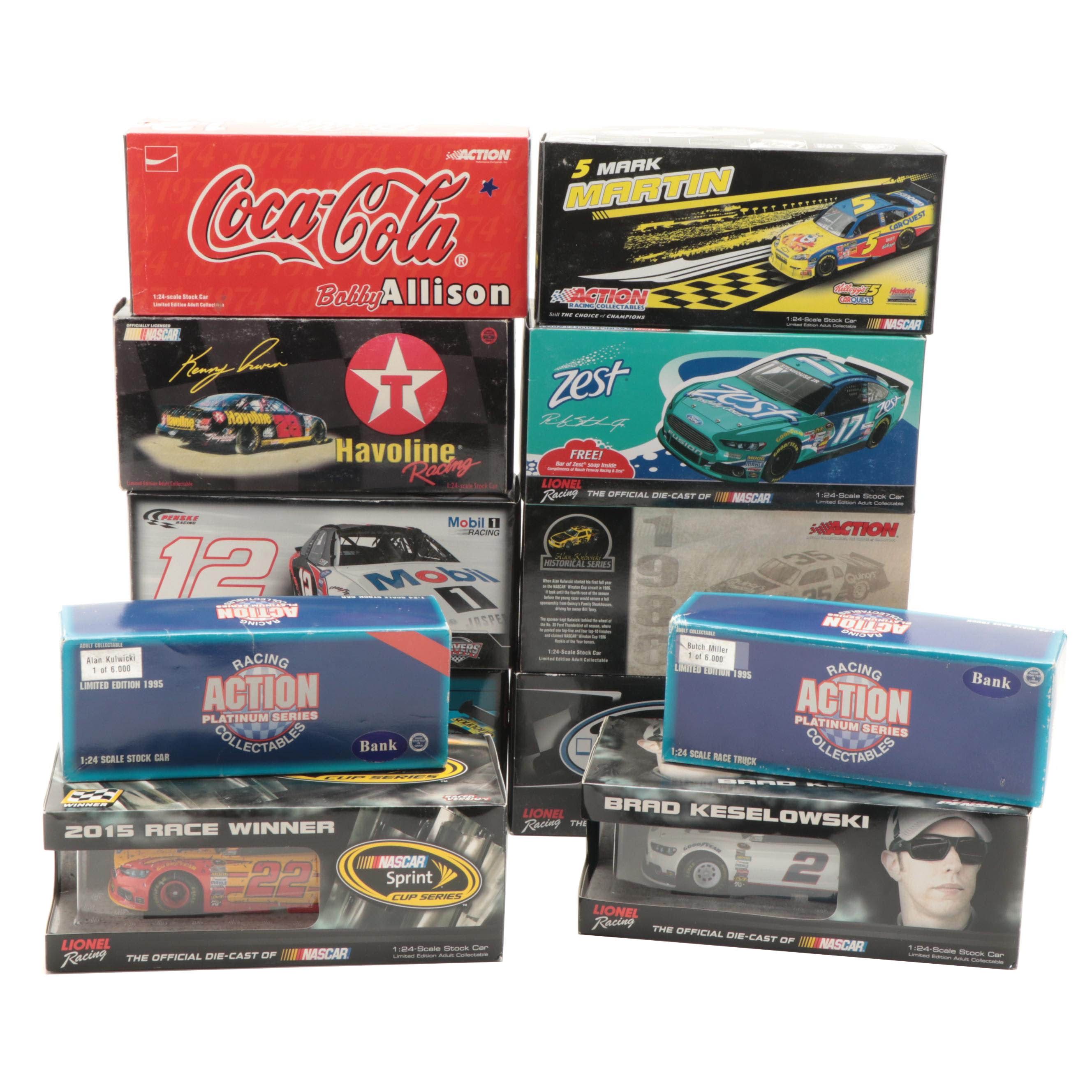 Action Bobby Allison with Lionel Racing and Other Cars