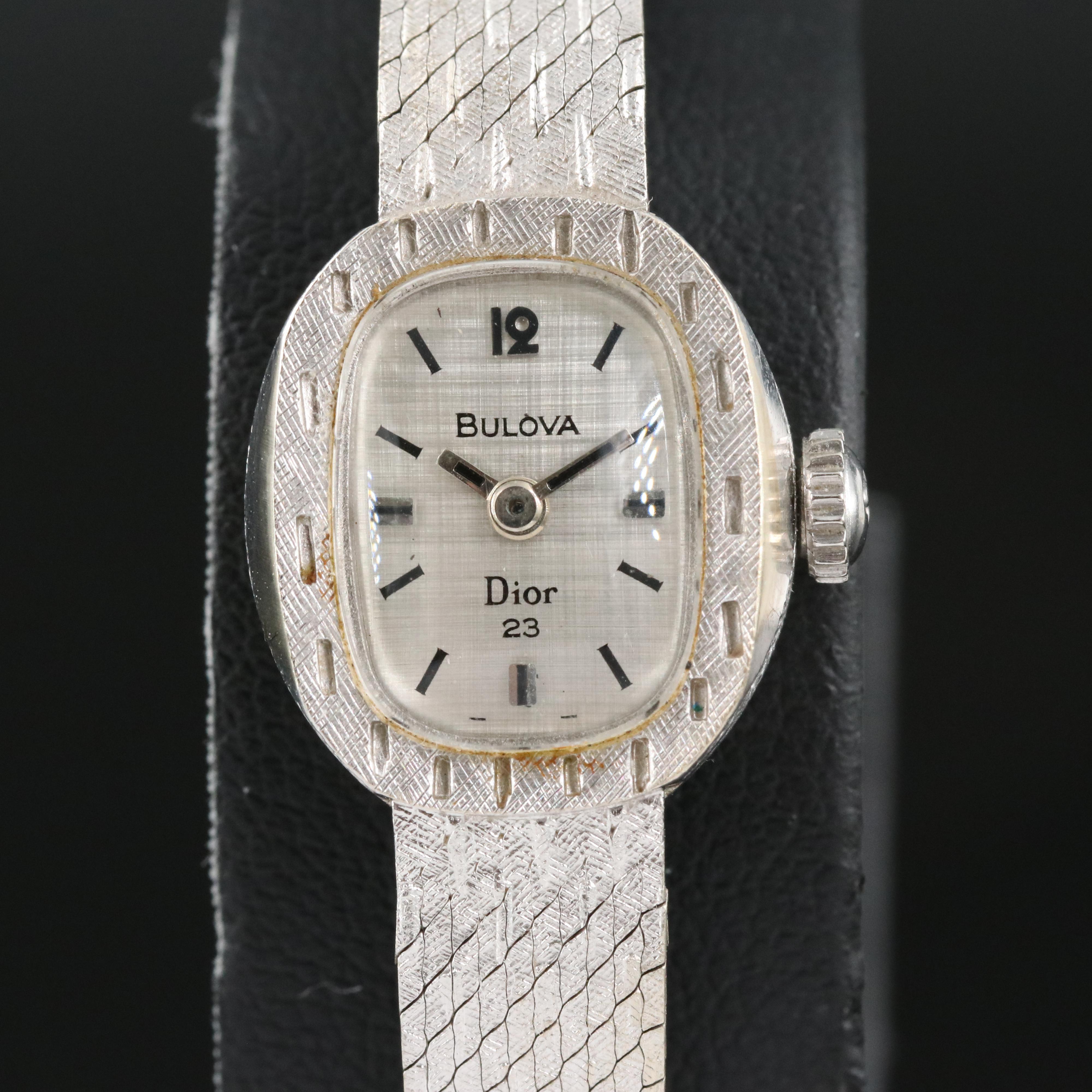 14K Bulova Dior Stem Wind Watch