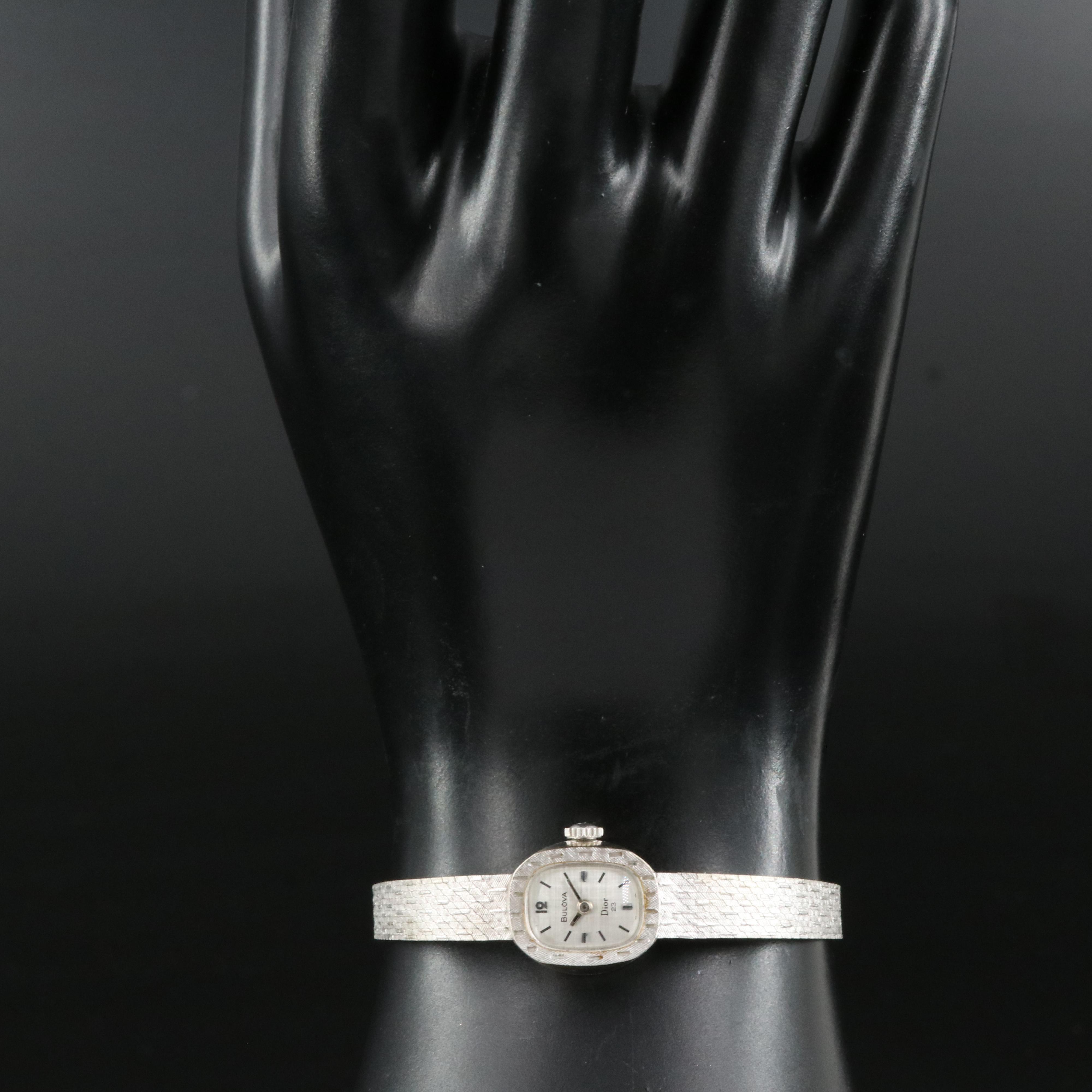 14K Bulova Dior Stem Wind Watch