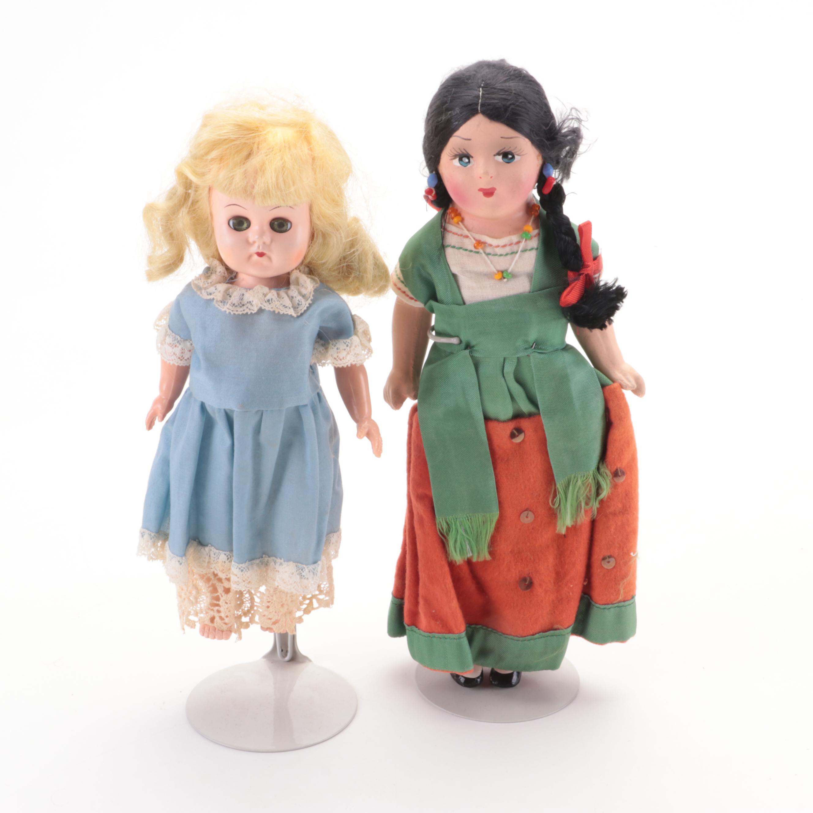 Nancy Ann, Virga with Other Jointed Dolls, Mid-20th Century