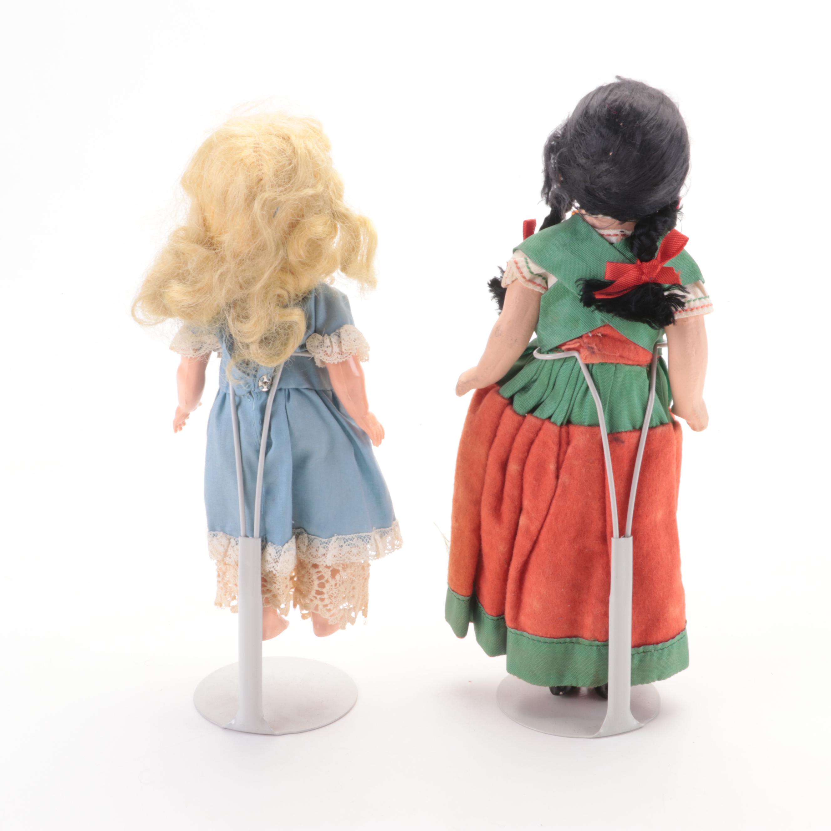 Nancy Ann, Virga with Other Jointed Dolls, Mid-20th Century