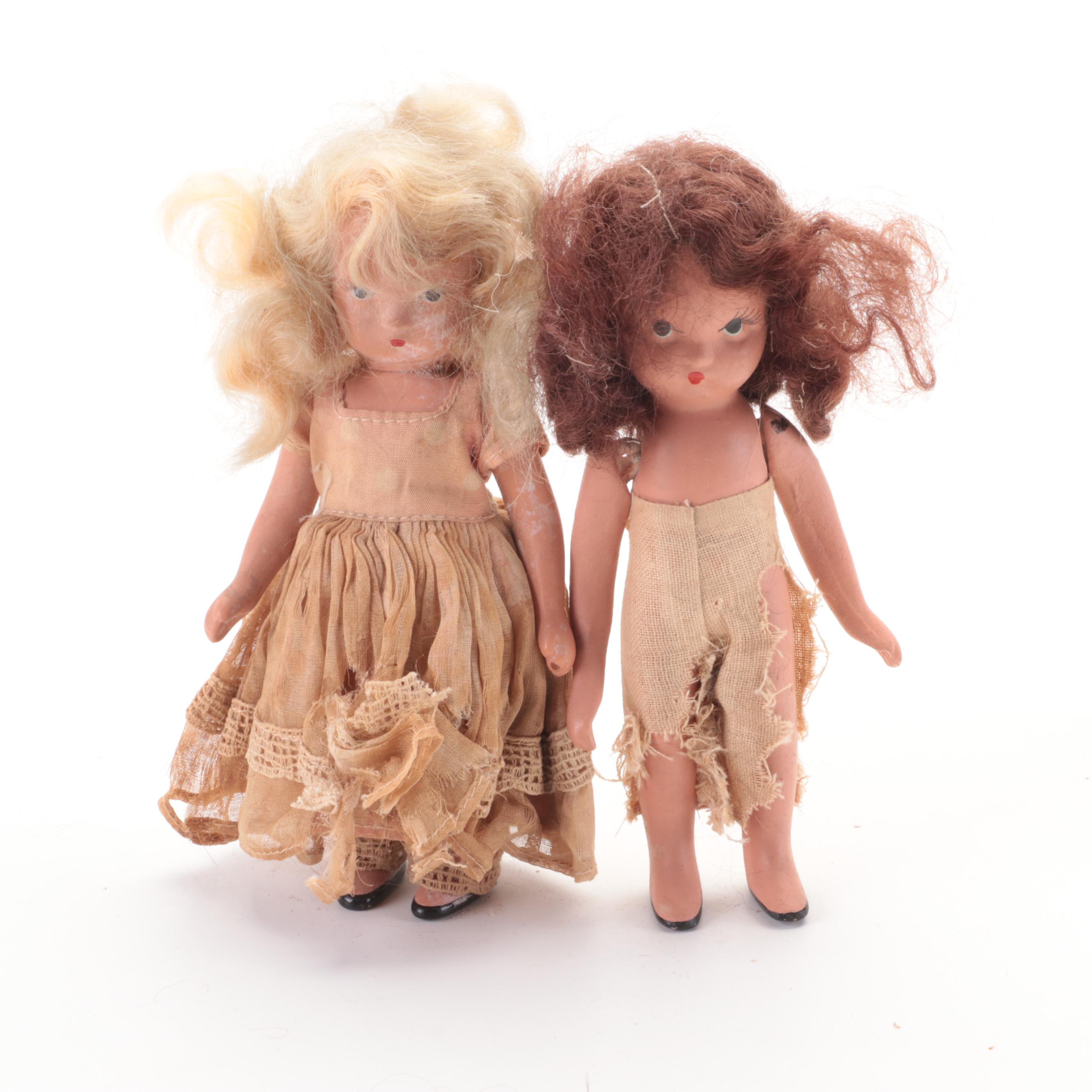 Nancy Ann, Virga with Other Jointed Dolls, Mid-20th Century