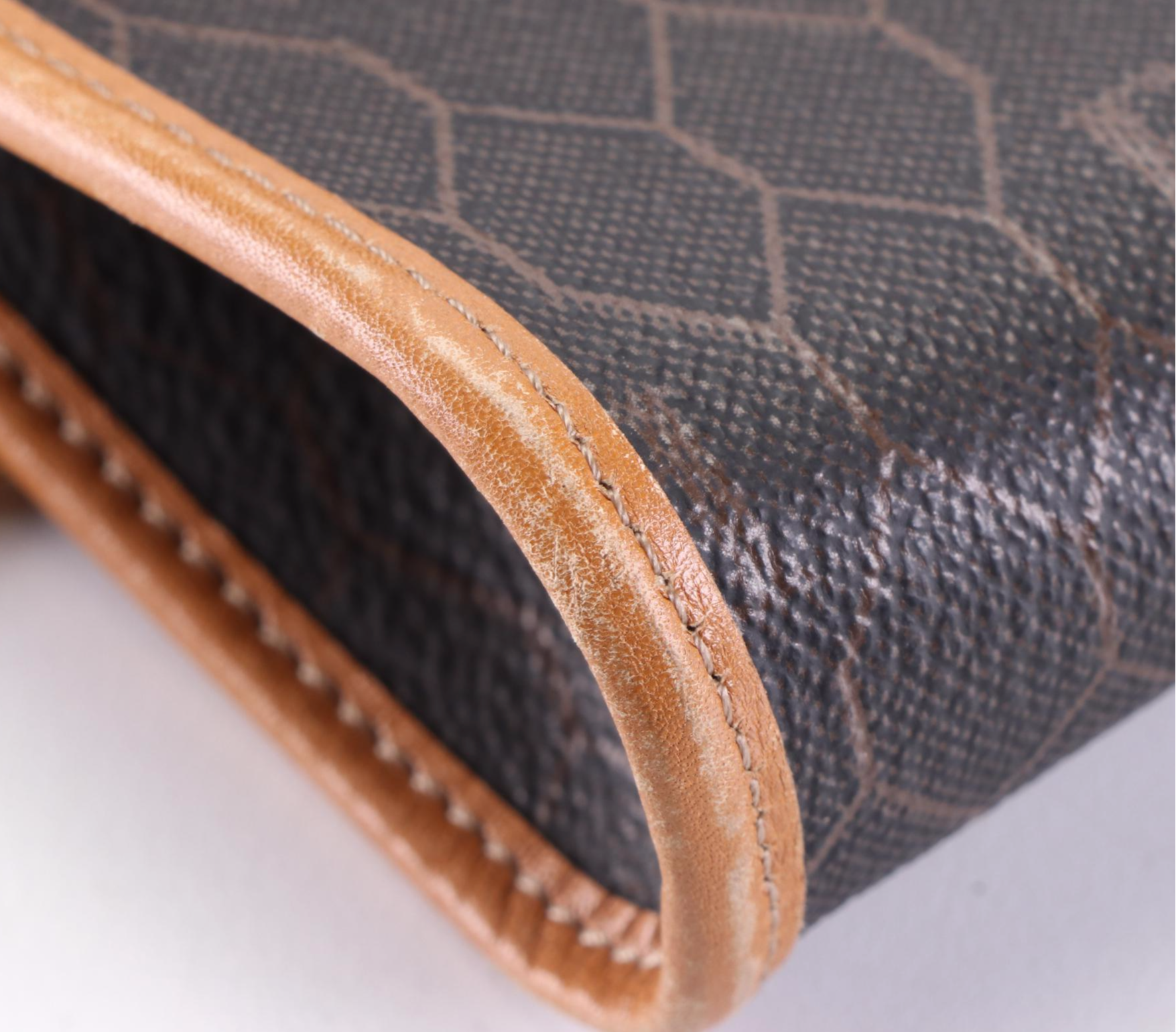 Christian Dior Shoulder Bag in Black Honeycomb Coated Canvas