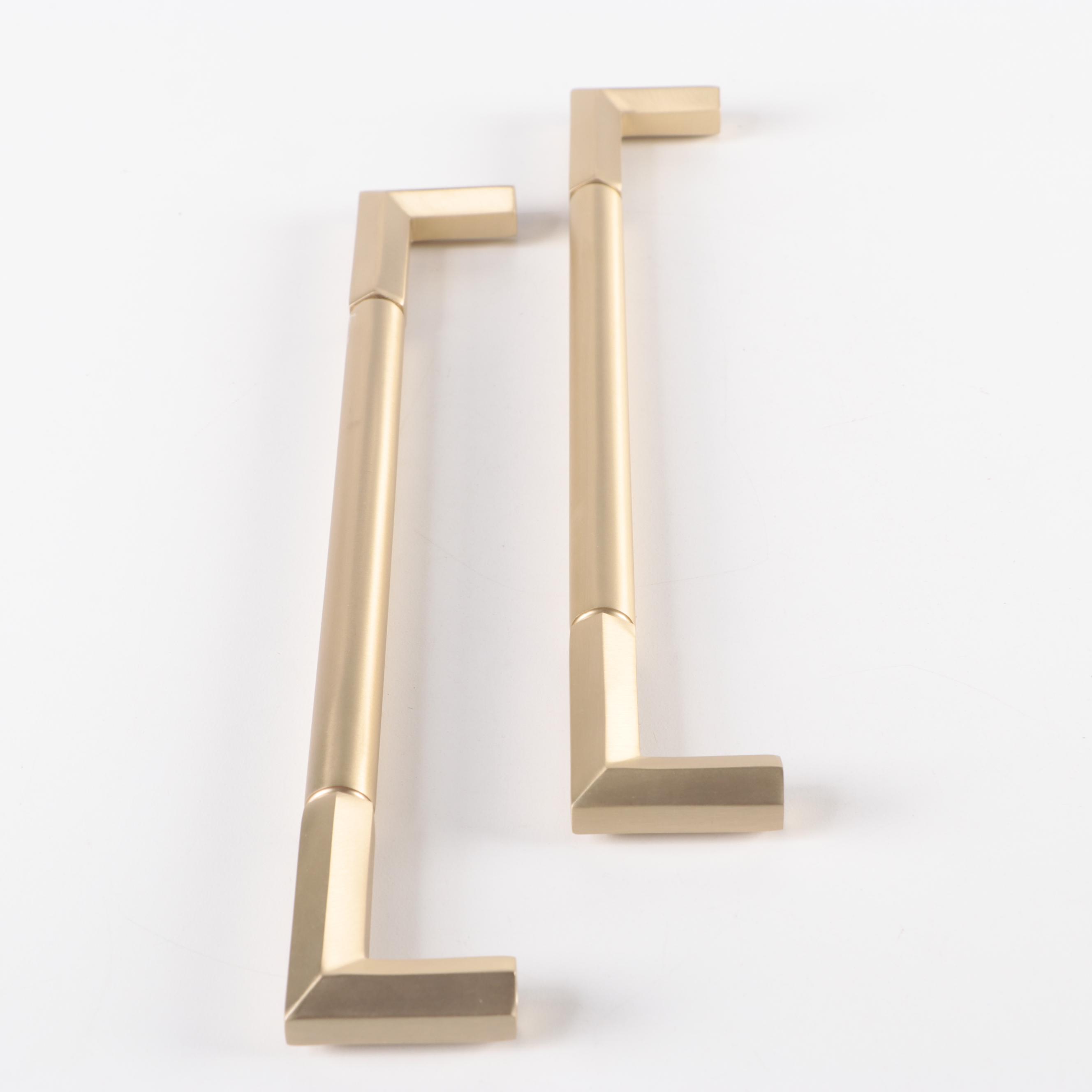Pair of 12" Appliance Pulls in Satin Brass