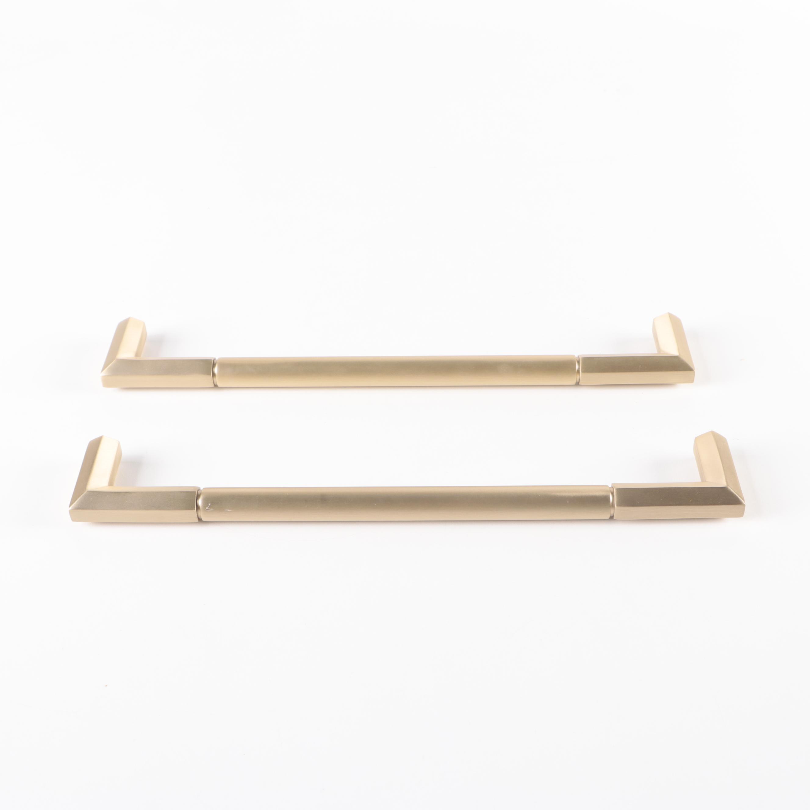 Pair of 12" Appliance Pulls in Satin Brass