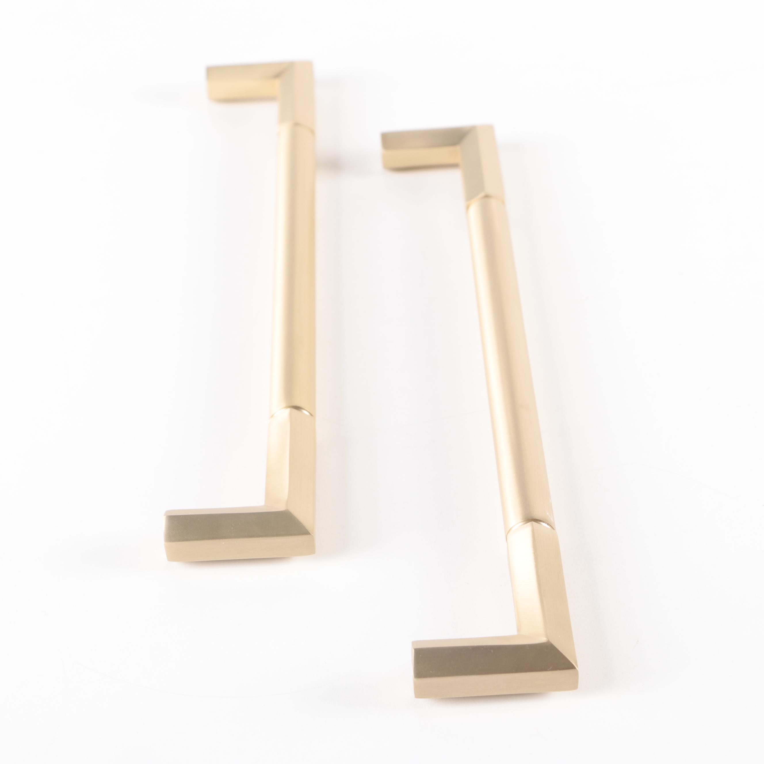 Pair of 12" Appliance Pulls in Satin Brass