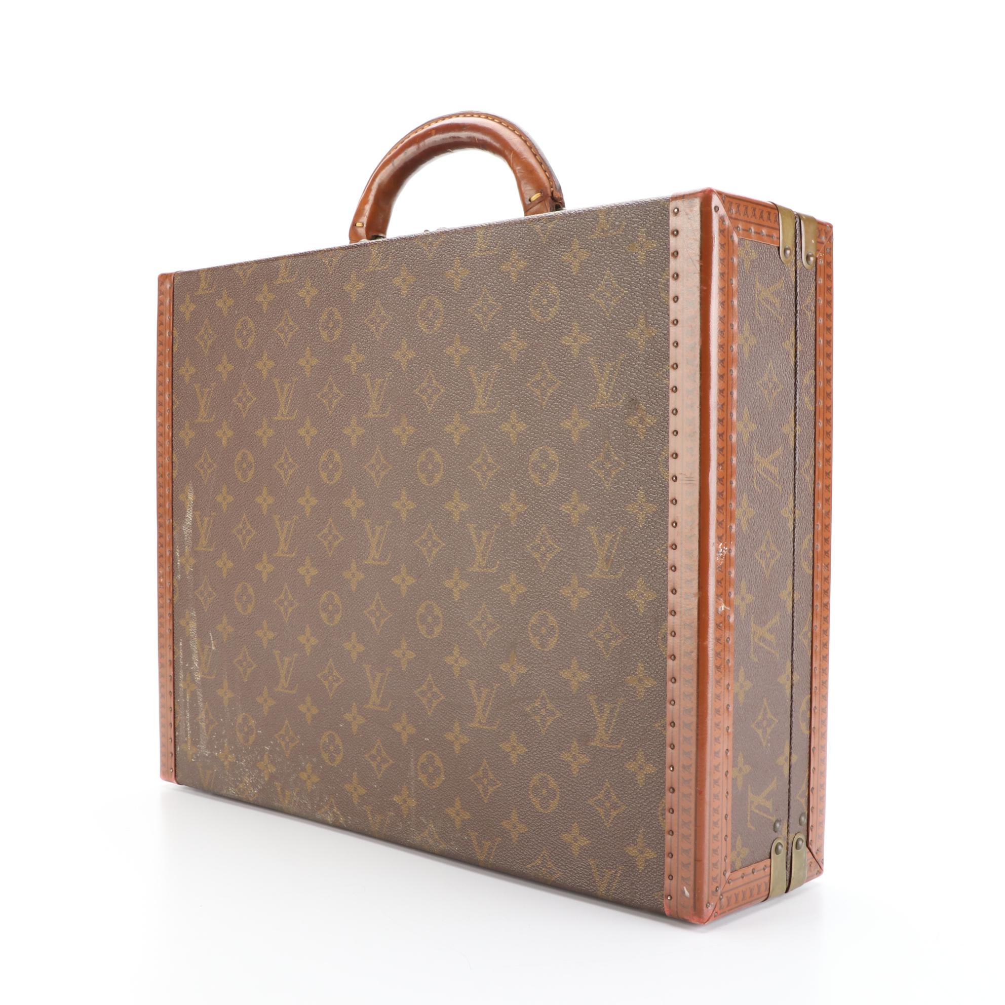 Louis Vuitton Alzer Suitcase in Monogram Canvas and Leather