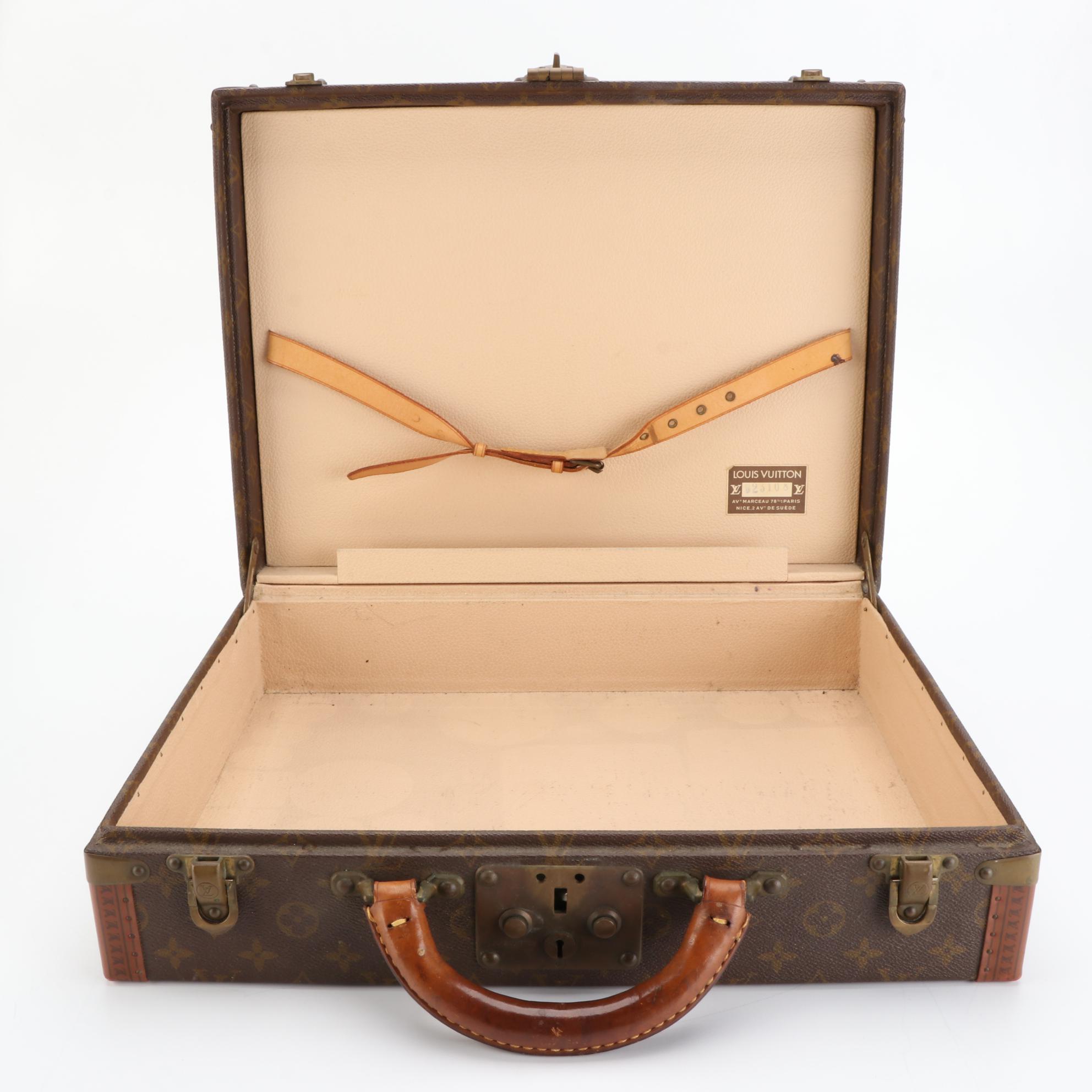 Louis Vuitton Alzer Suitcase in Monogram Canvas and Leather