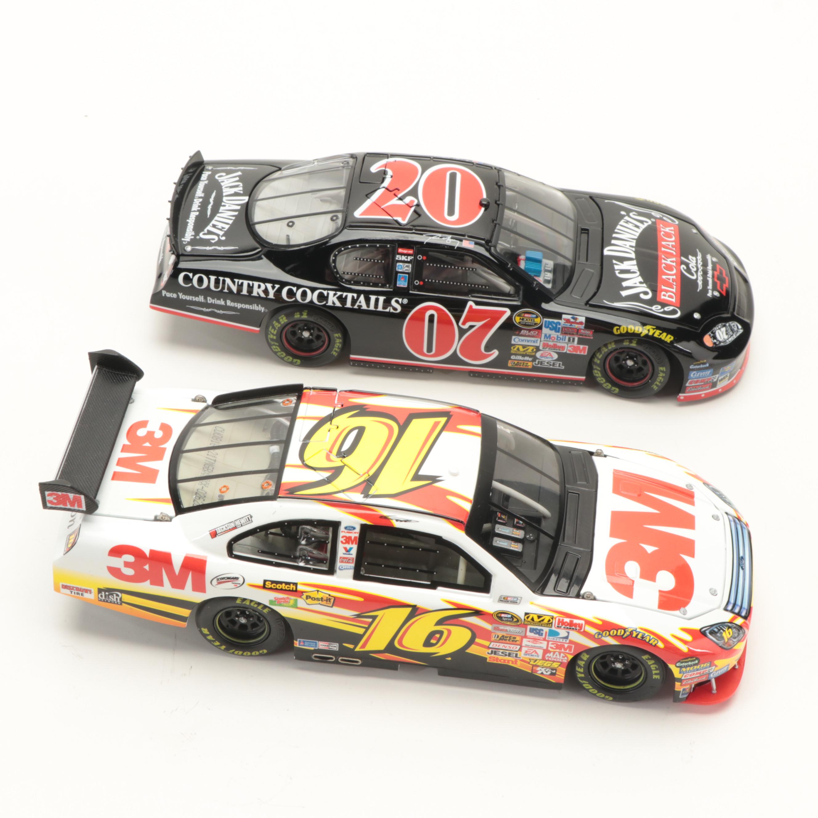 Action and Other Limited Edition Ford and Dodge NASCAR Diecast Stock Cars