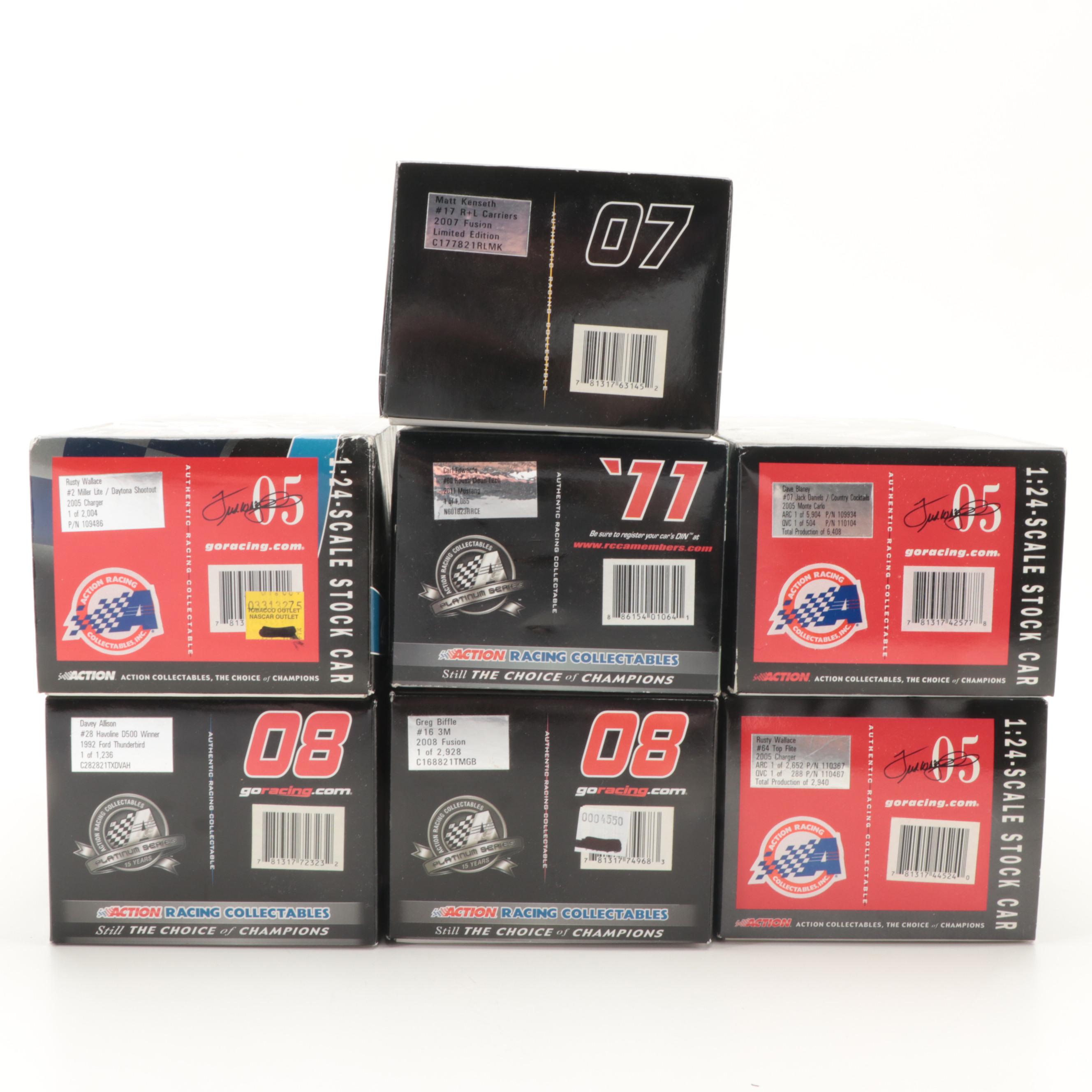 Action and Other Limited Edition Ford and Dodge NASCAR Diecast Stock Cars