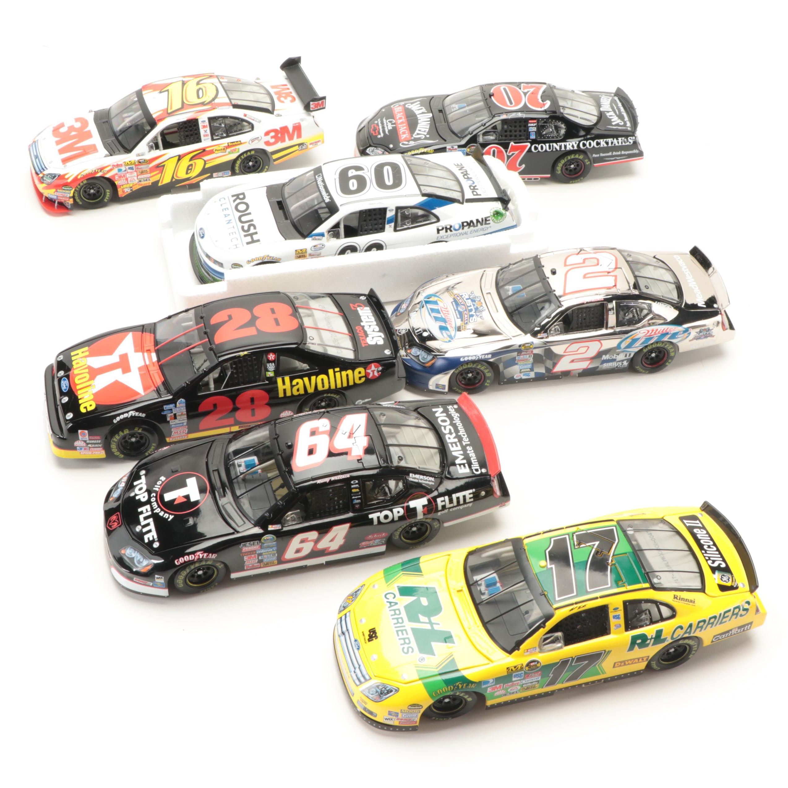 Action and Other Limited Edition Ford and Dodge NASCAR Diecast Stock Cars