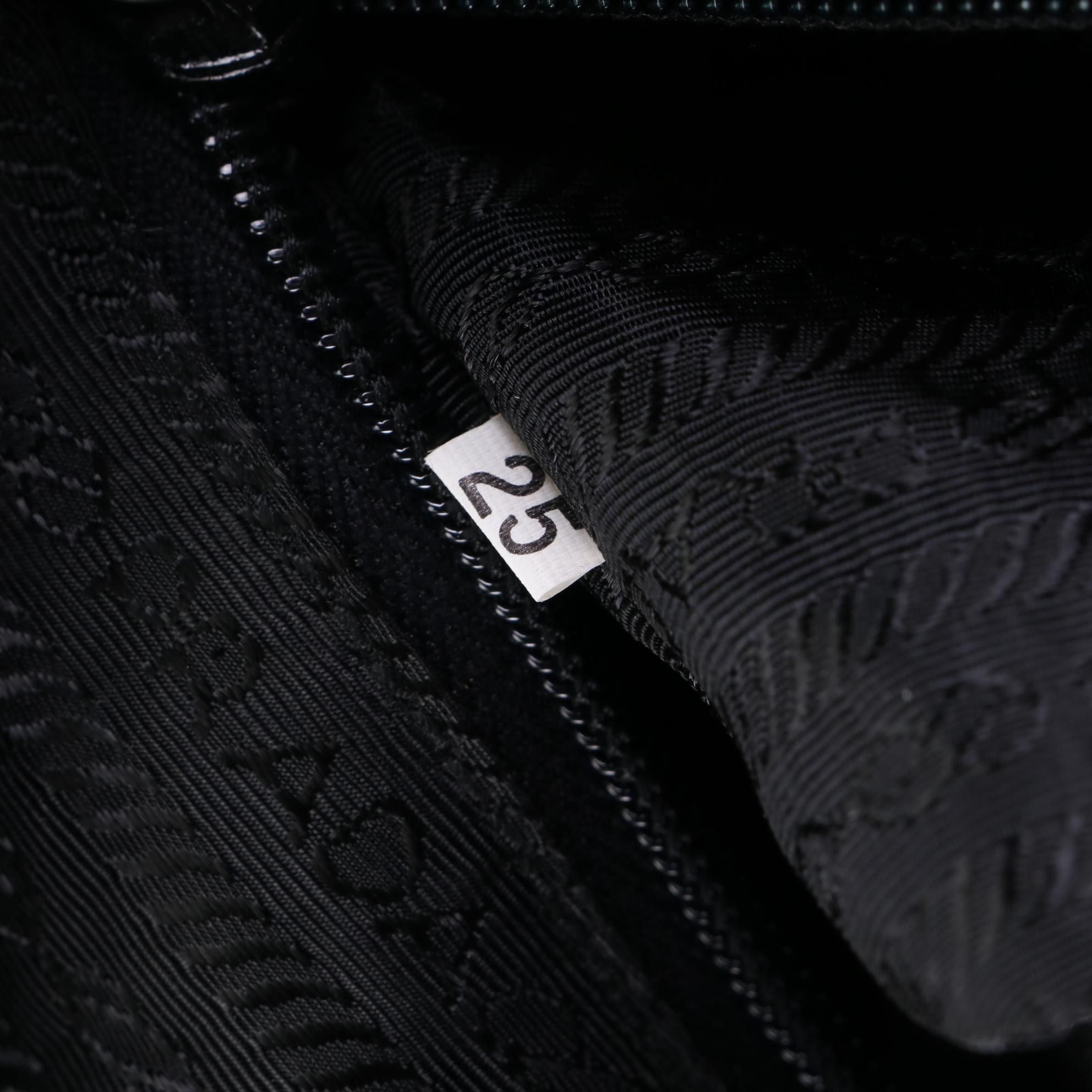 Prada Small Zip Tote in Black Tessuto Nylon