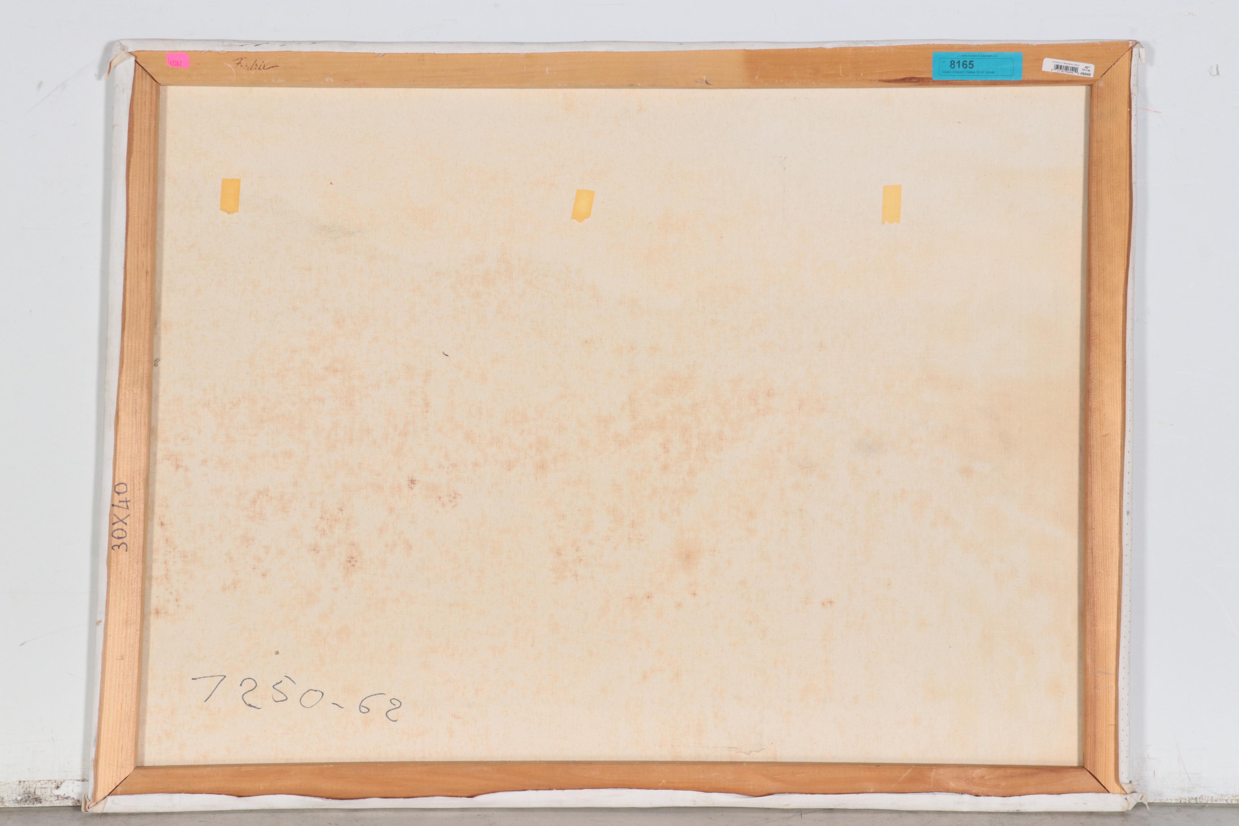 Landscape Oil Painting of Poppies, Circa 2000