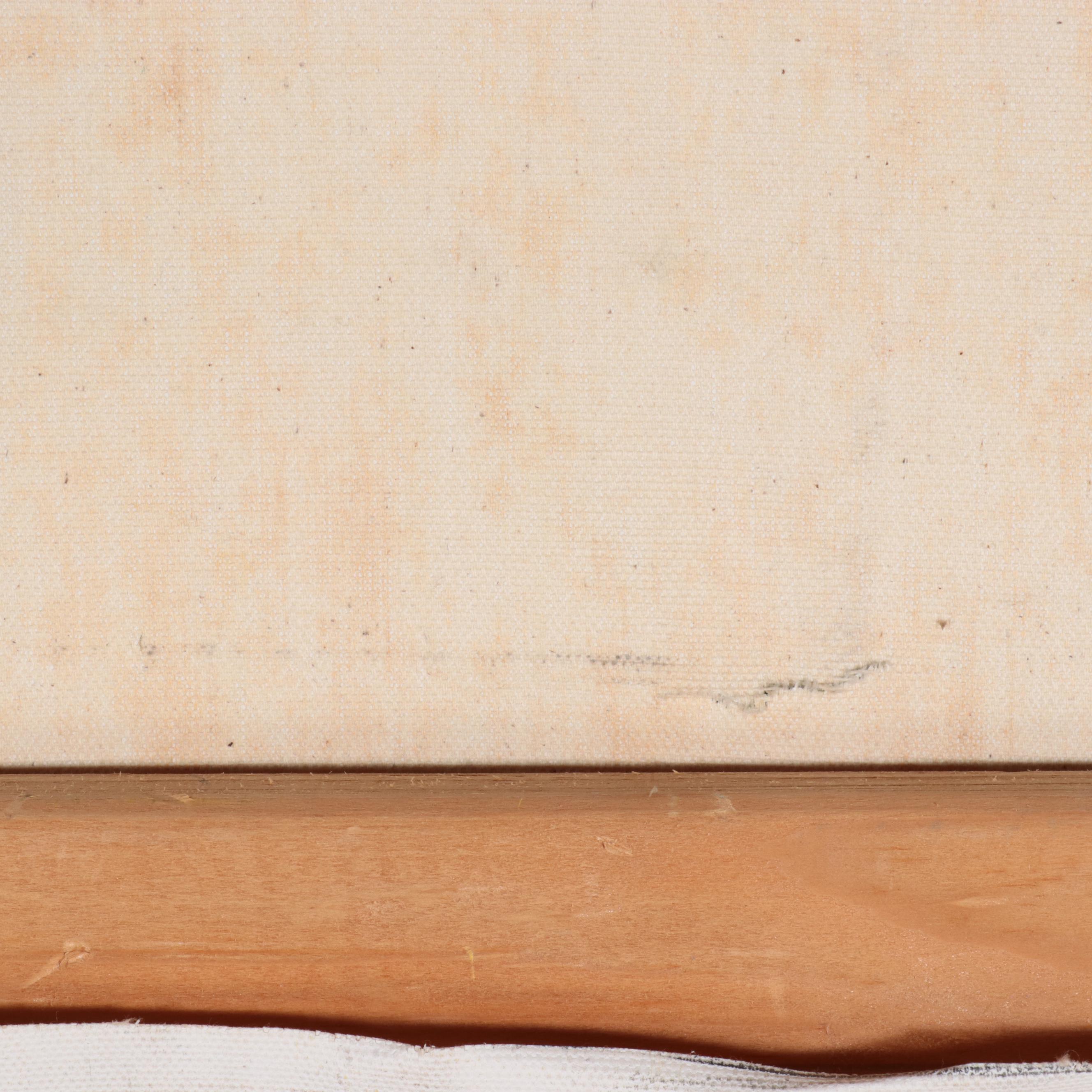 Landscape Oil Painting of Poppies, Circa 2000