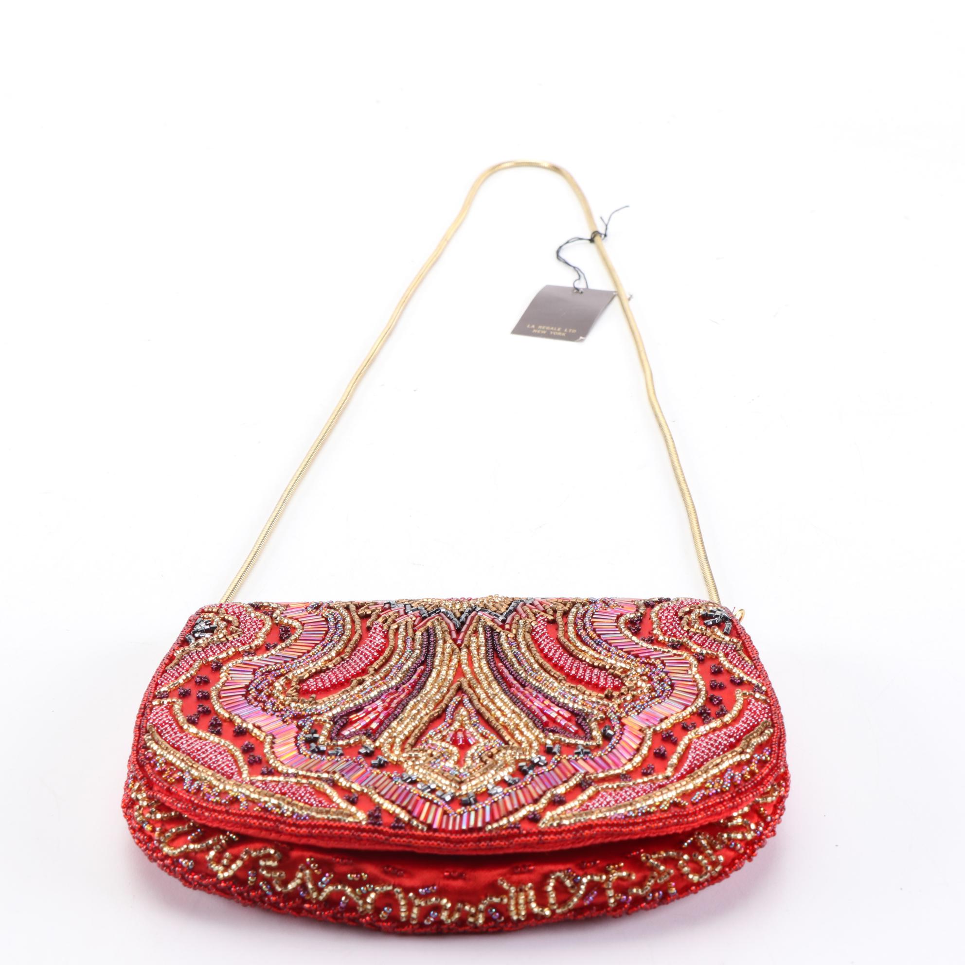 Small Beaded Flap Shoulder Bags and Beaded Hair Comb