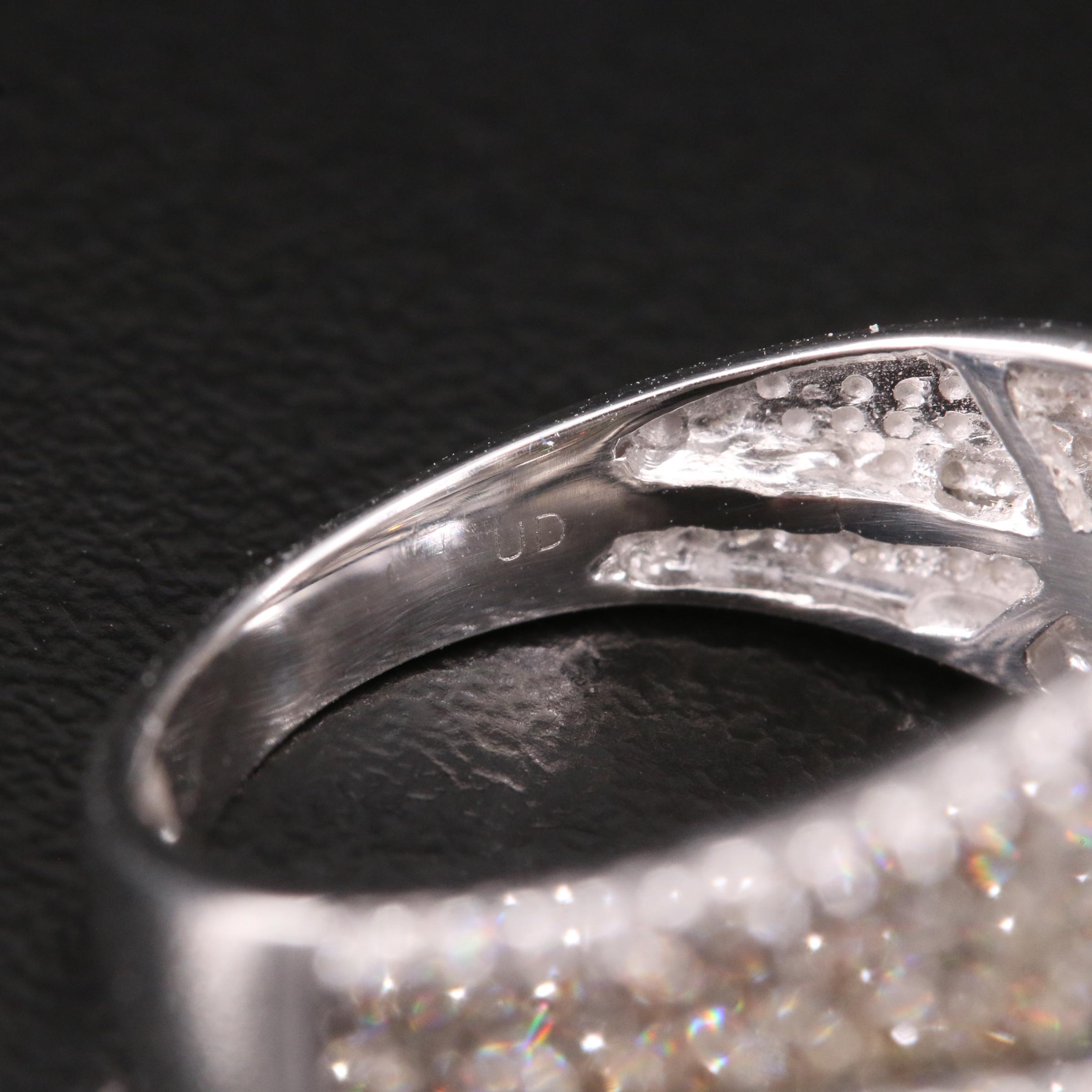 14K 1.41 CTW Diamond Crossover Ring