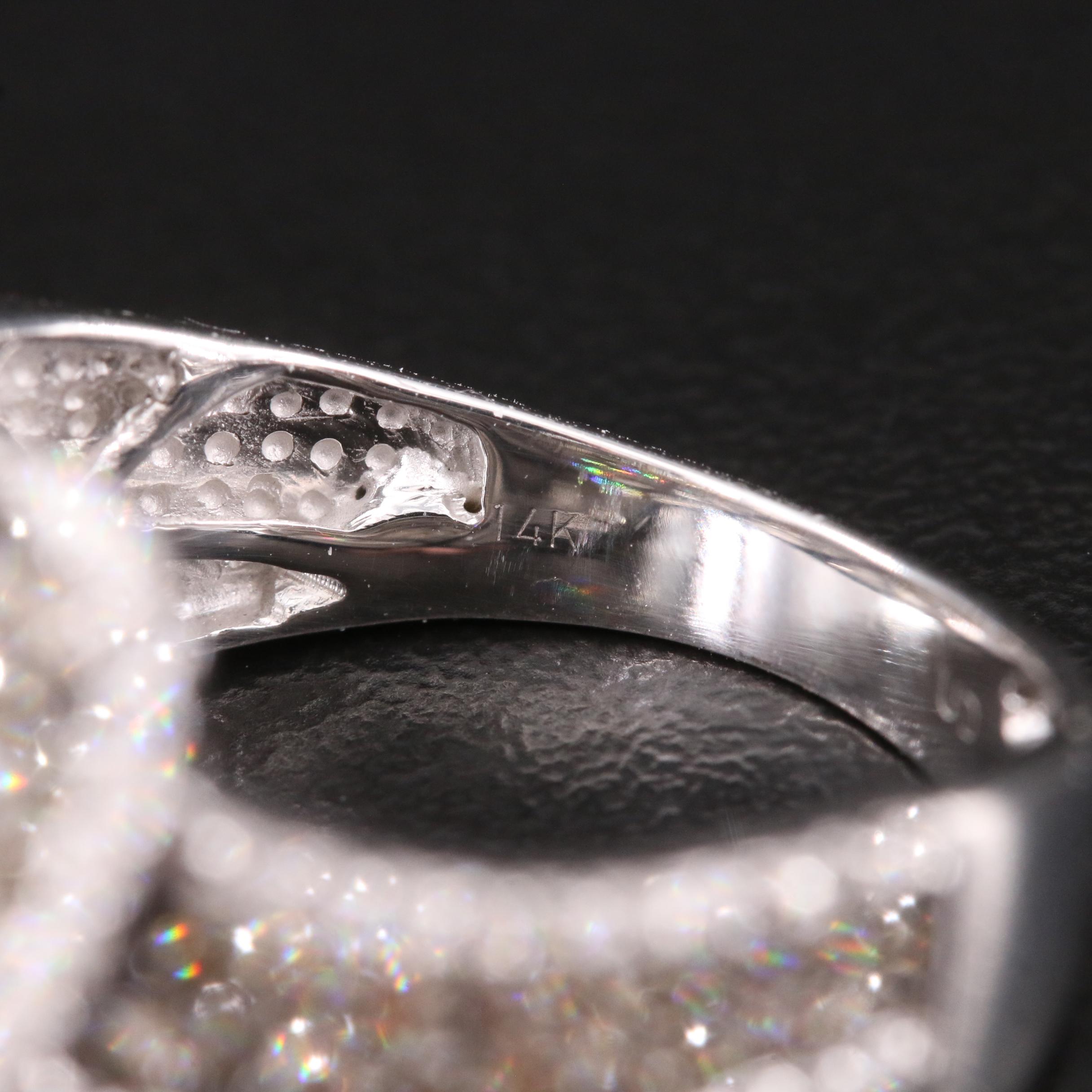 14K 1.41 CTW Diamond Crossover Ring