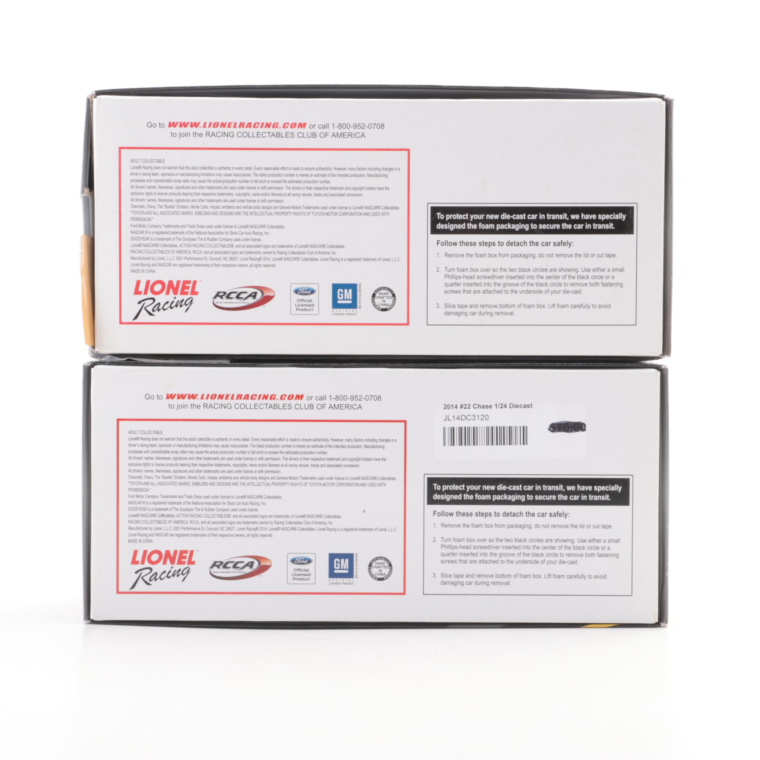 Lionel Racing and Action NASCAR Auto Diecast Racing Cars