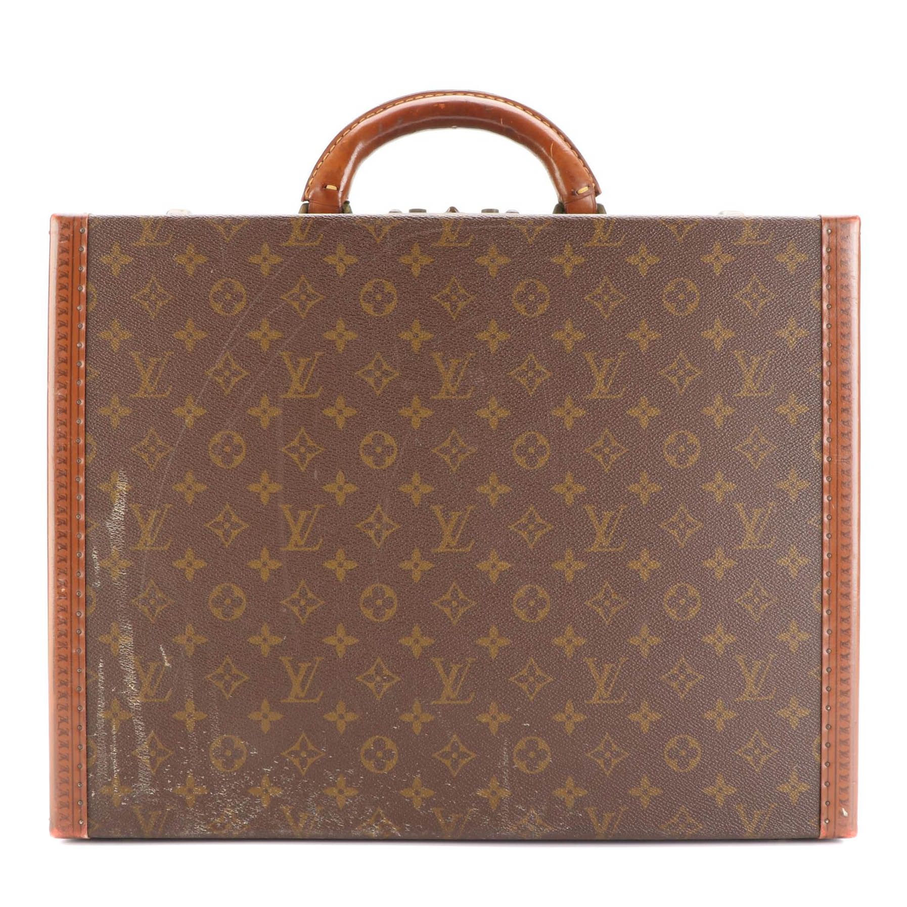 Louis Vuitton Alzer Suitcase in Monogram Canvas and Leather