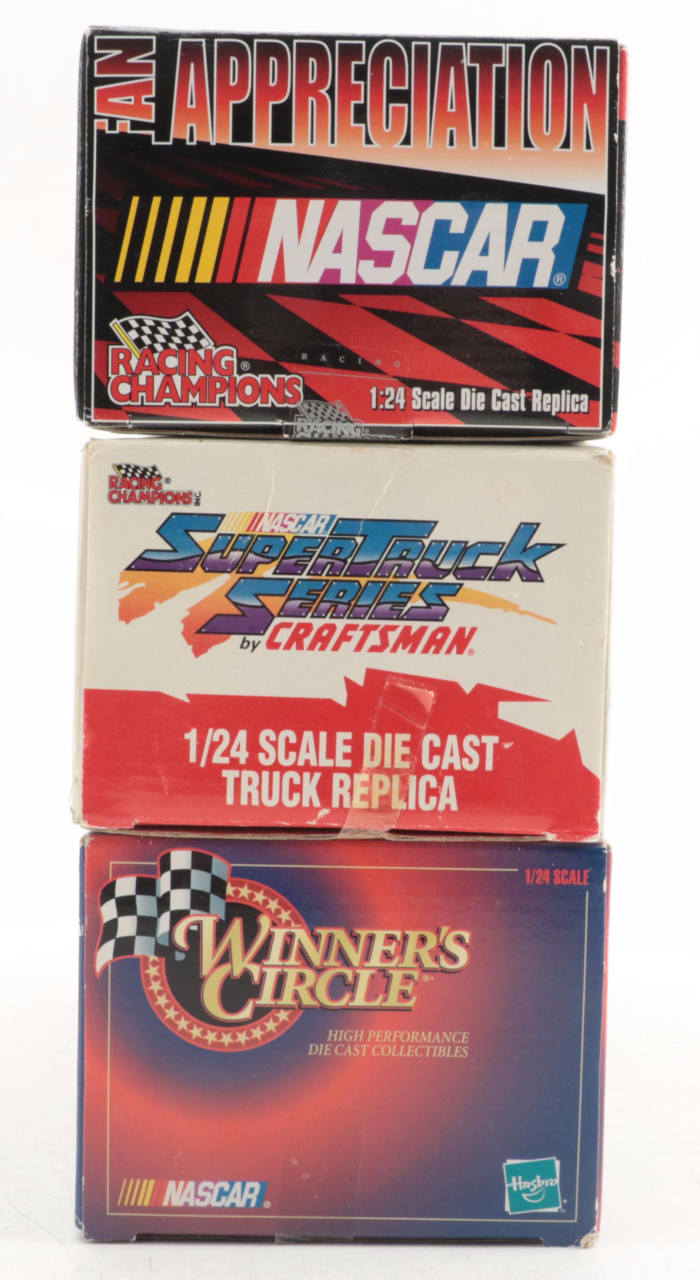 Action, Racing Champions, and Hasbro NASCAR Diecast Racing Cars and Bank