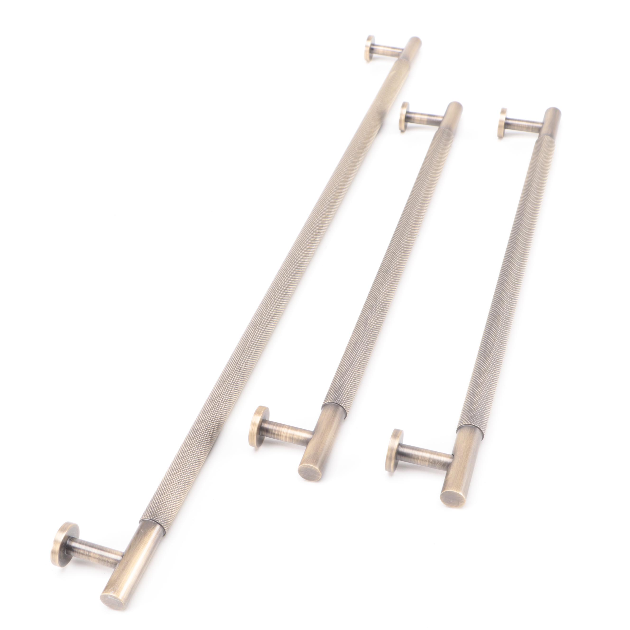 Antiqued Brass Finish Appliance Pulls