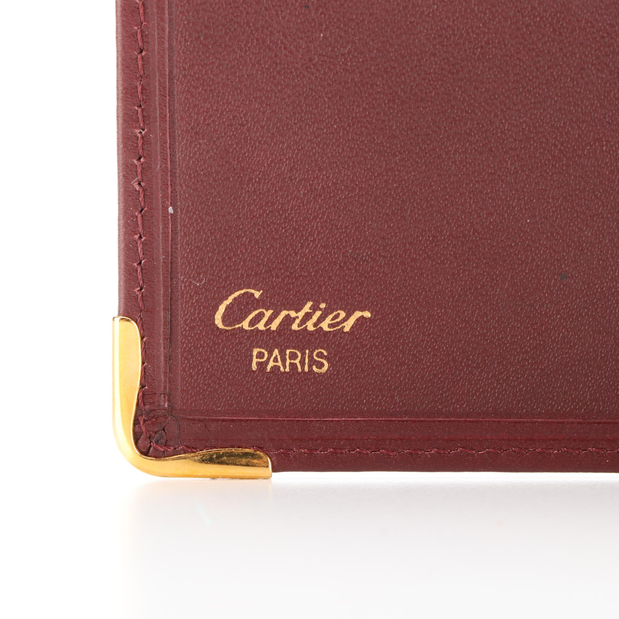 Cartier Bordeaux Leather Card Case
