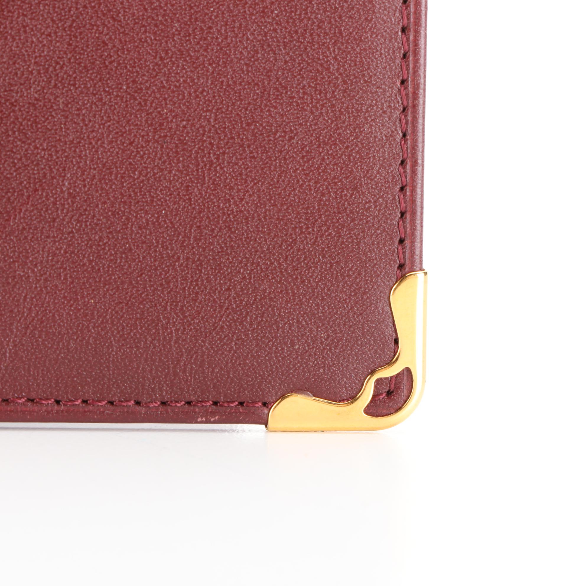 Cartier Bordeaux Leather Card Case