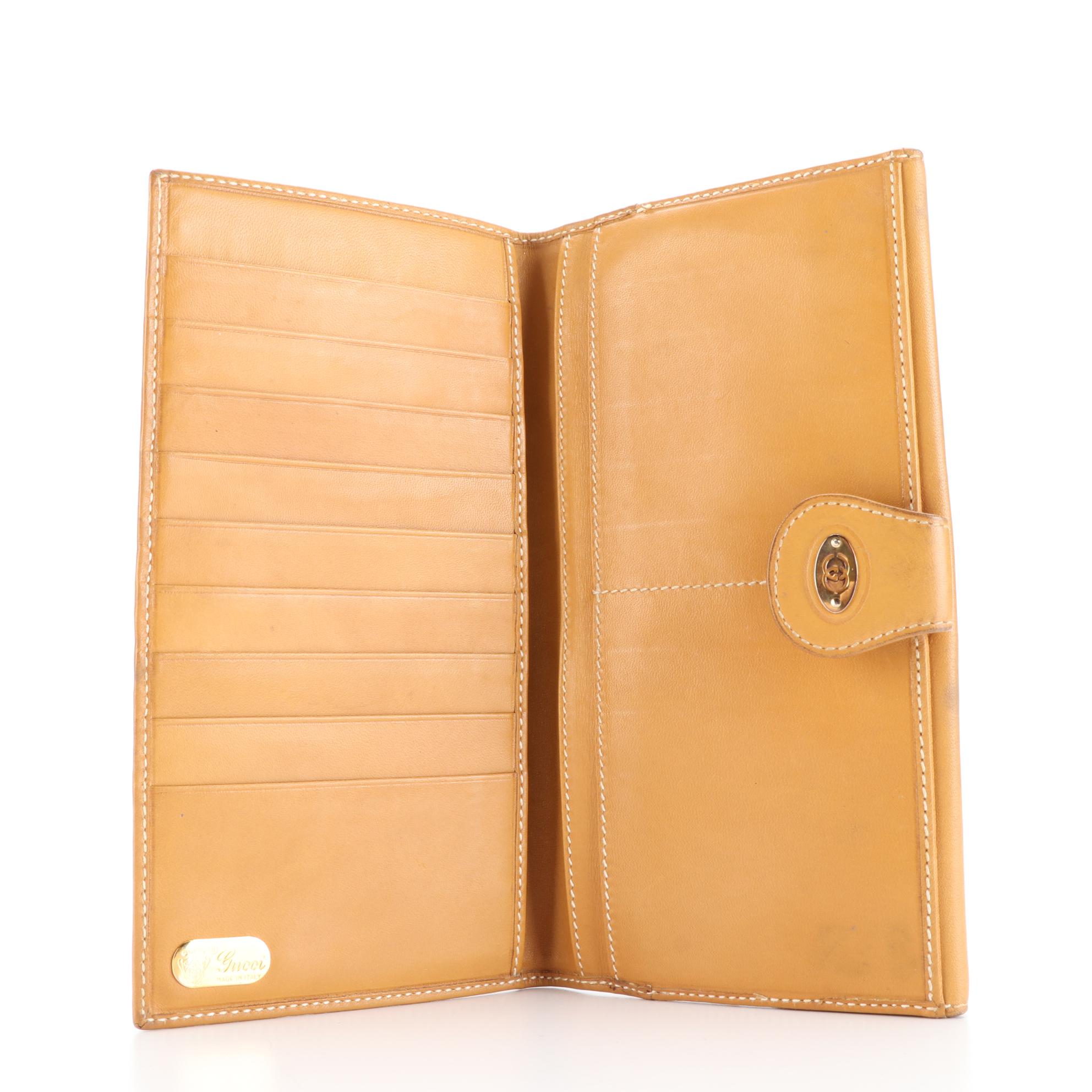 Gucci Micro GG Supreme Canvas and Leather Wallet