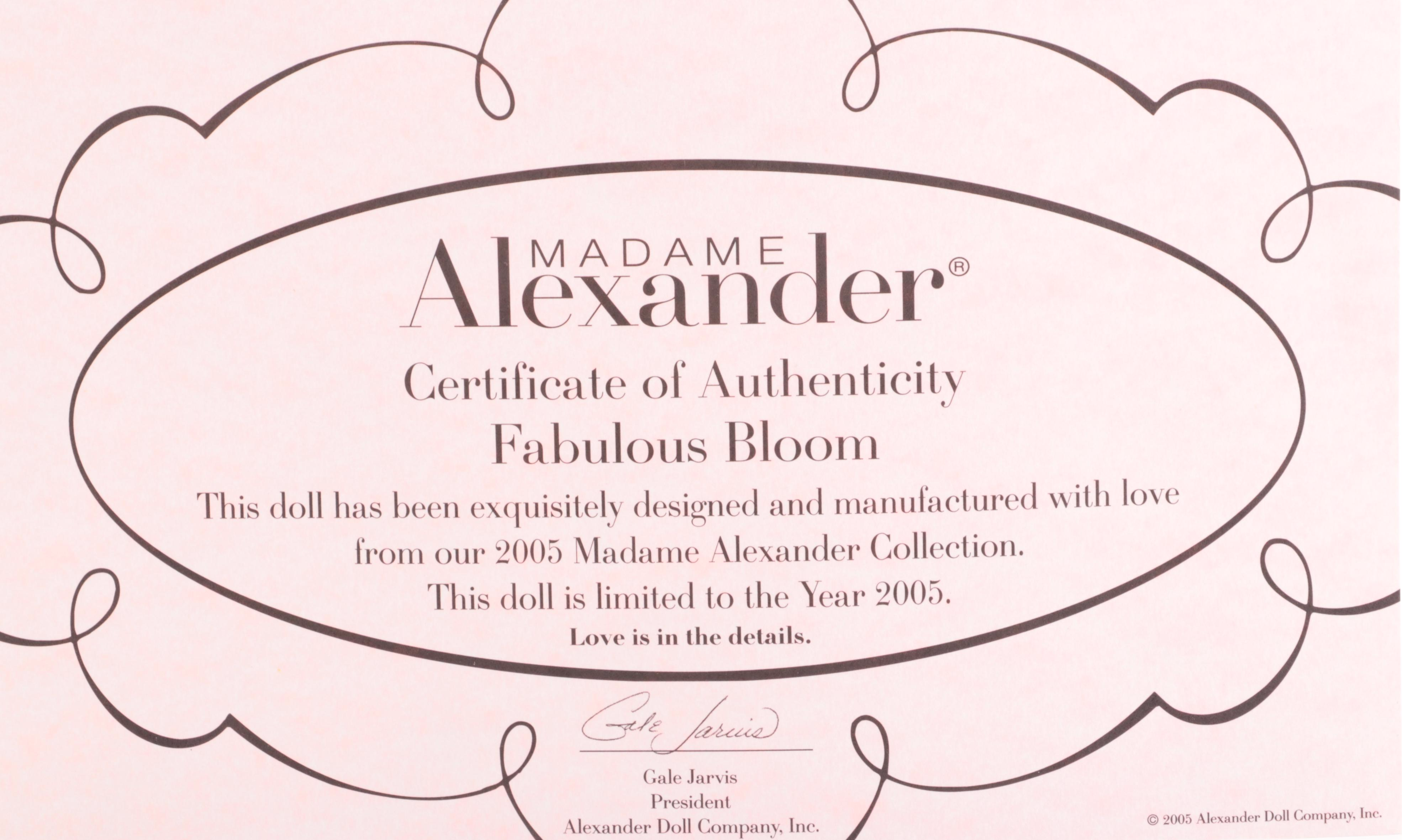 Madame Alexander "Little Old Lady", "Fabulous Bloom" and Other Dolls