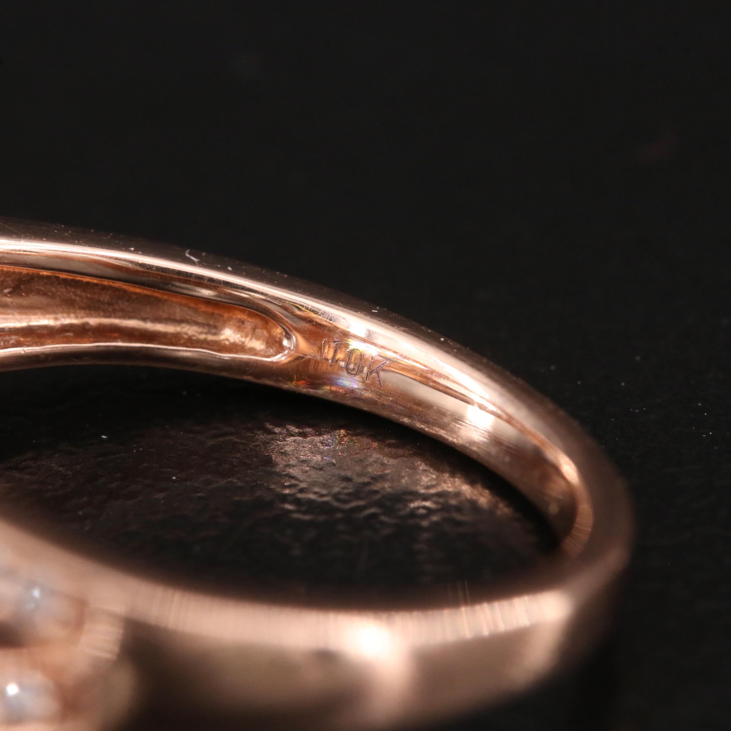 10K Morganite and Diamond Ring