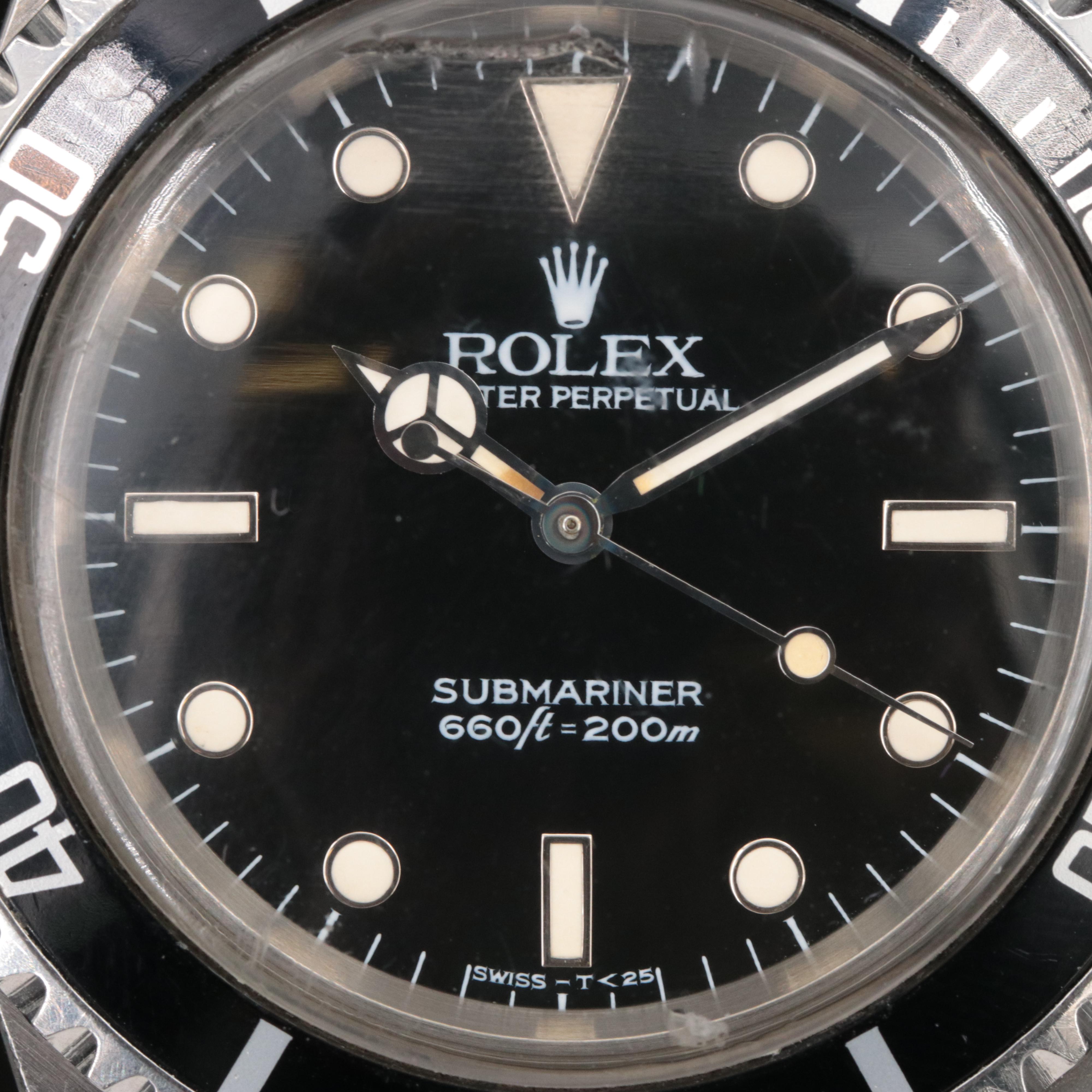 1984 Rolex Submariner Reference #5513 Stainless Steel Watch