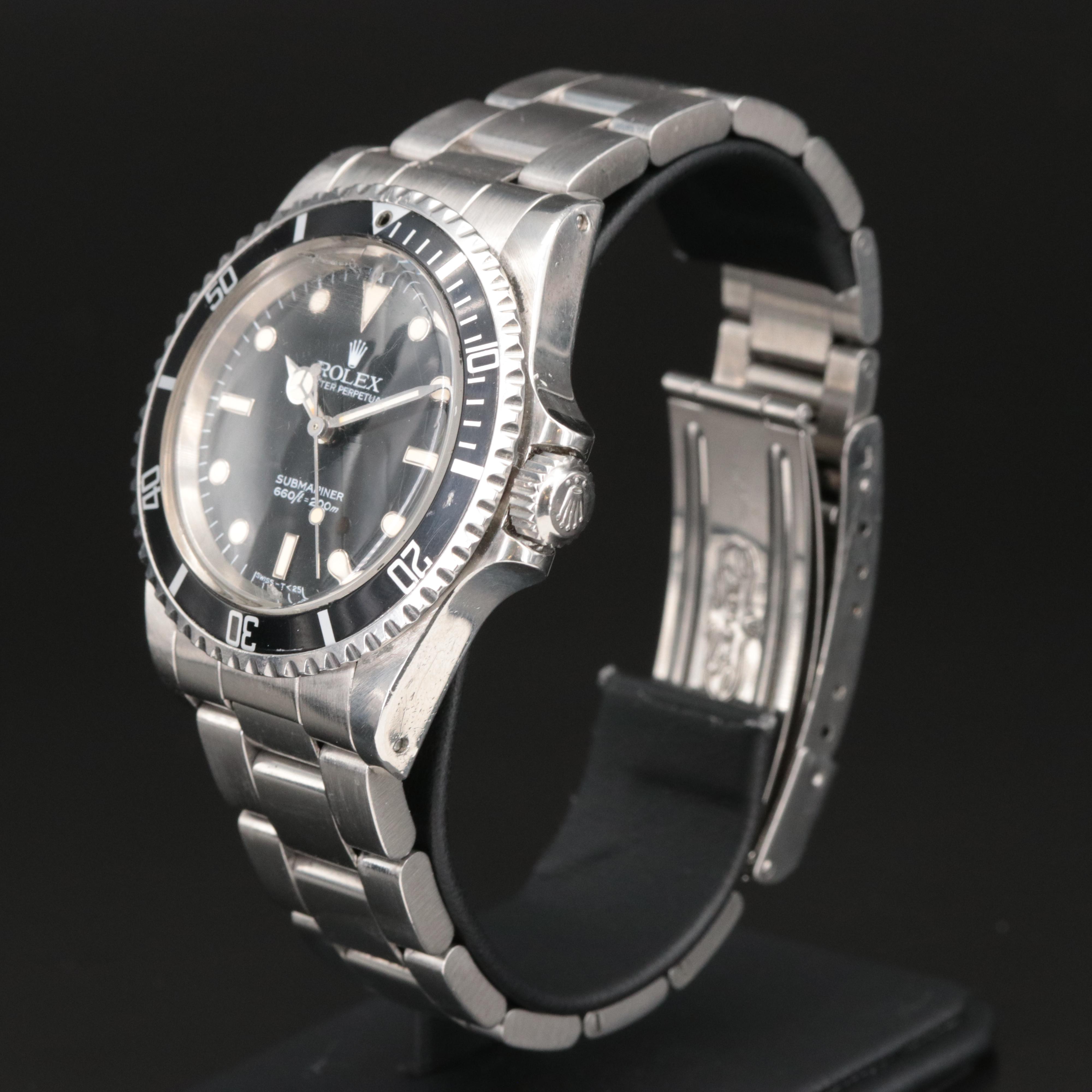 1984 Rolex Submariner Reference #5513 Stainless Steel Watch